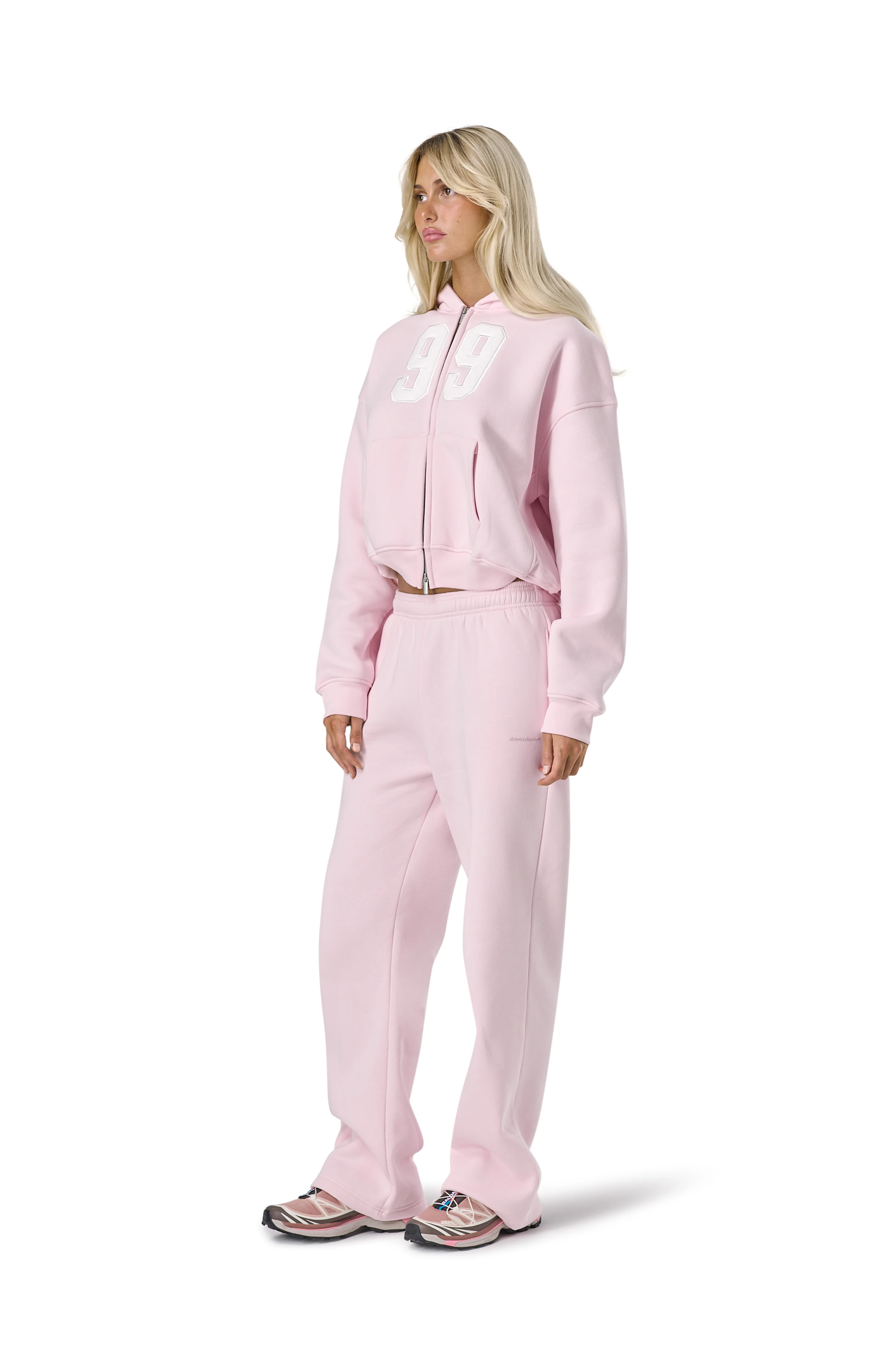 99 Shrunken Zip Hoodie in Bunny - Image 5
