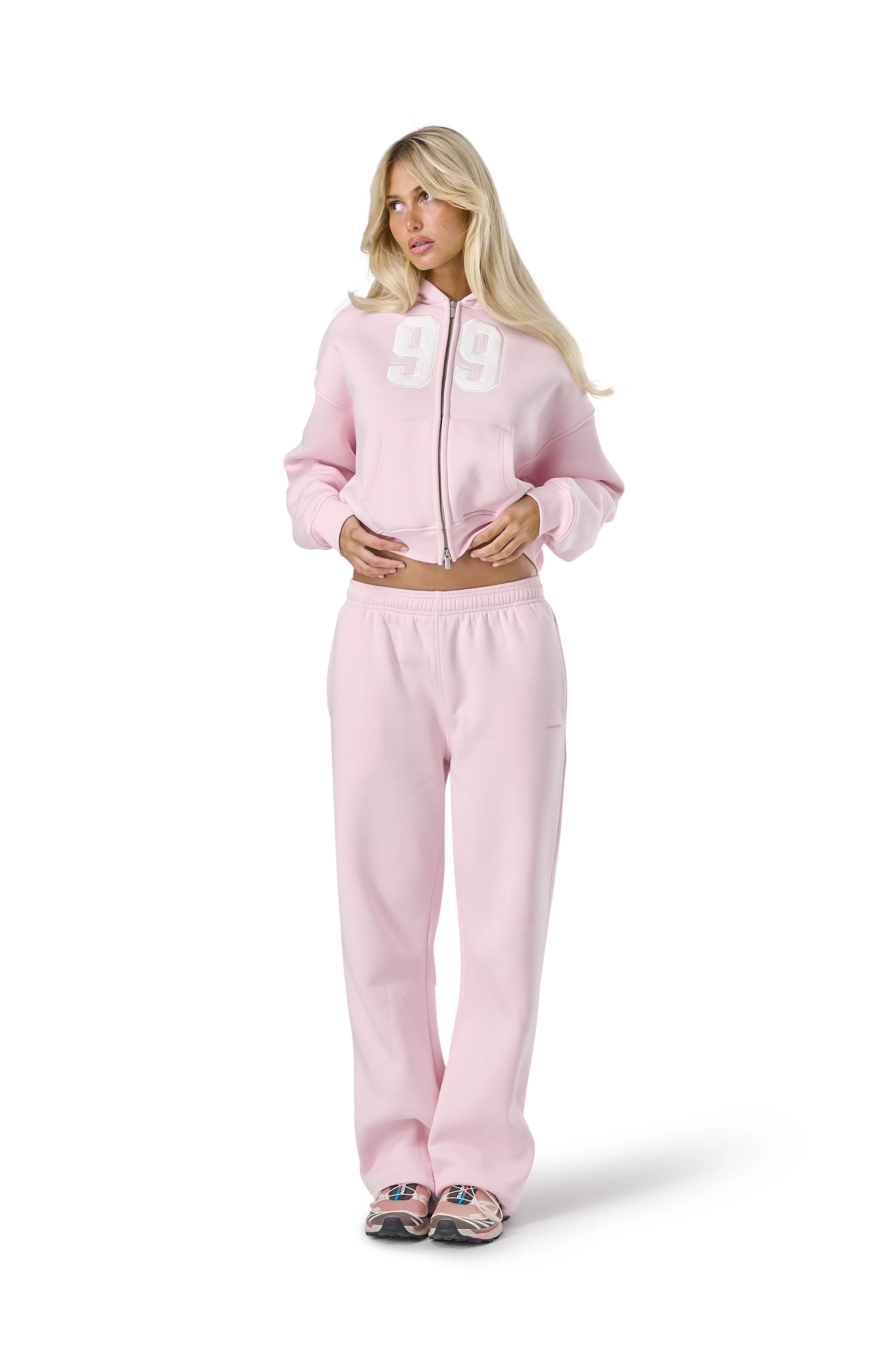 99 Shrunken Zip Hoodie in Bunny - Image 8