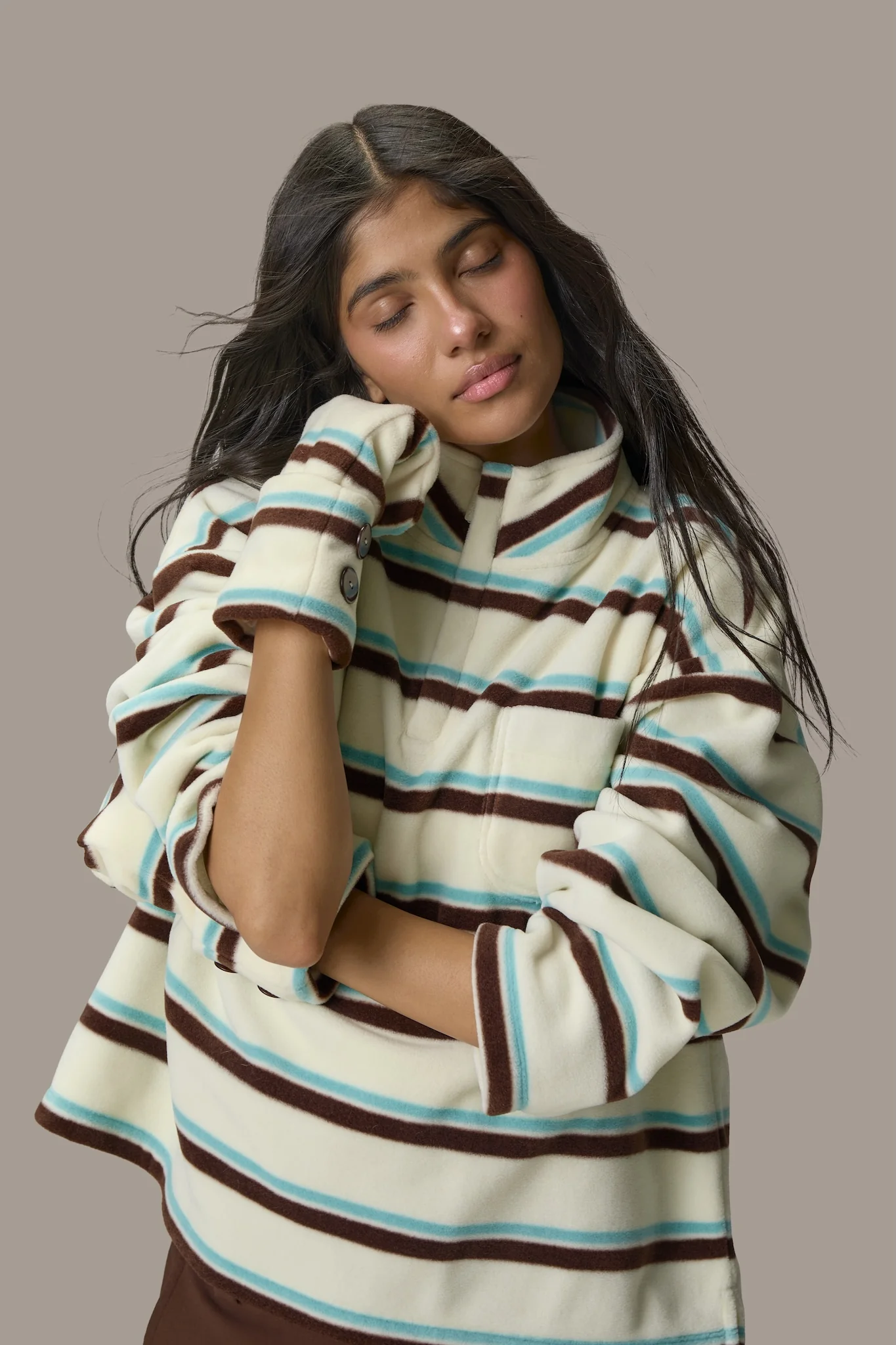 Benson Striped Mittens - Image 3