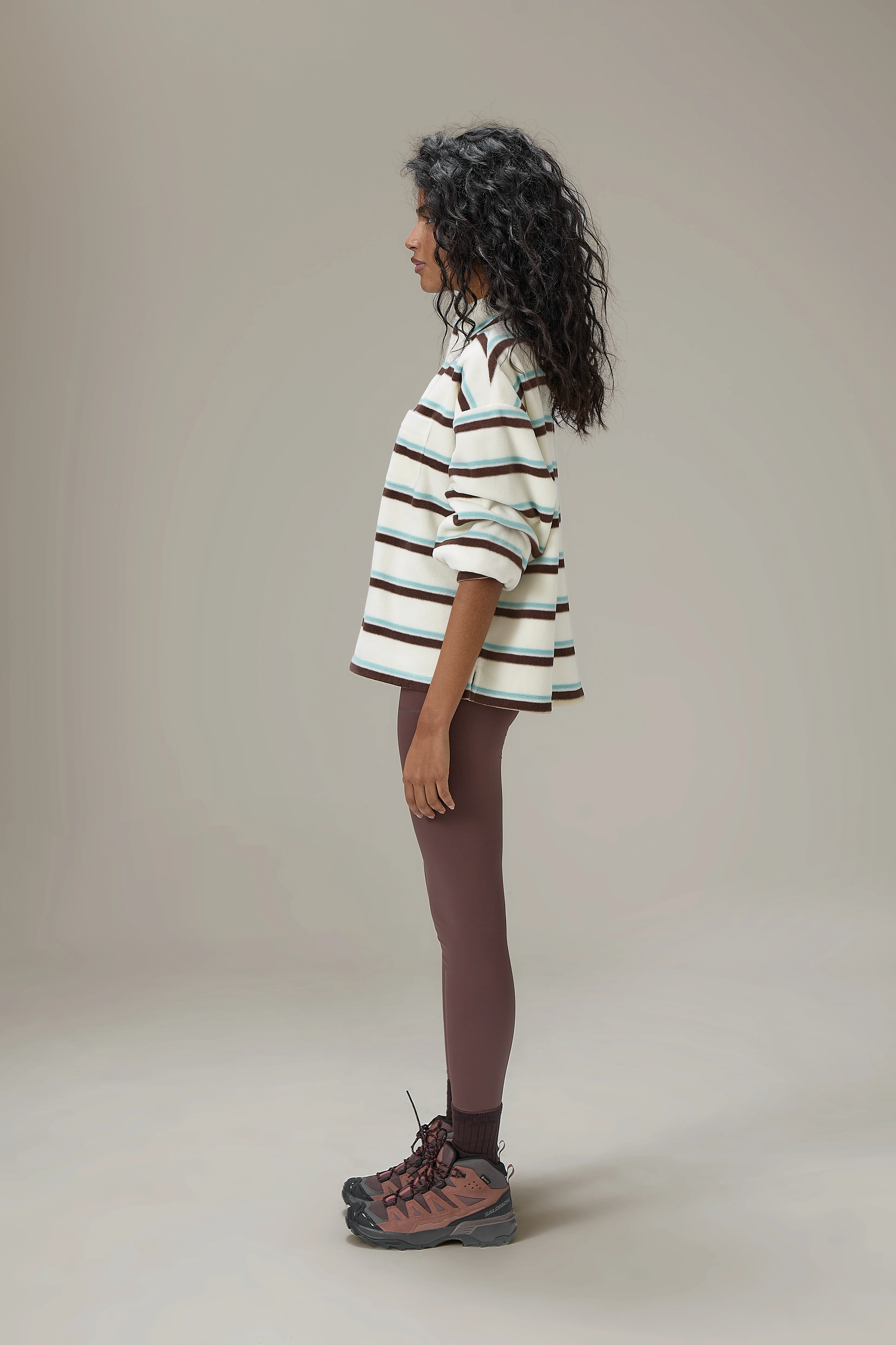 Benson Striped Zip Pullover Fleece - Image 8