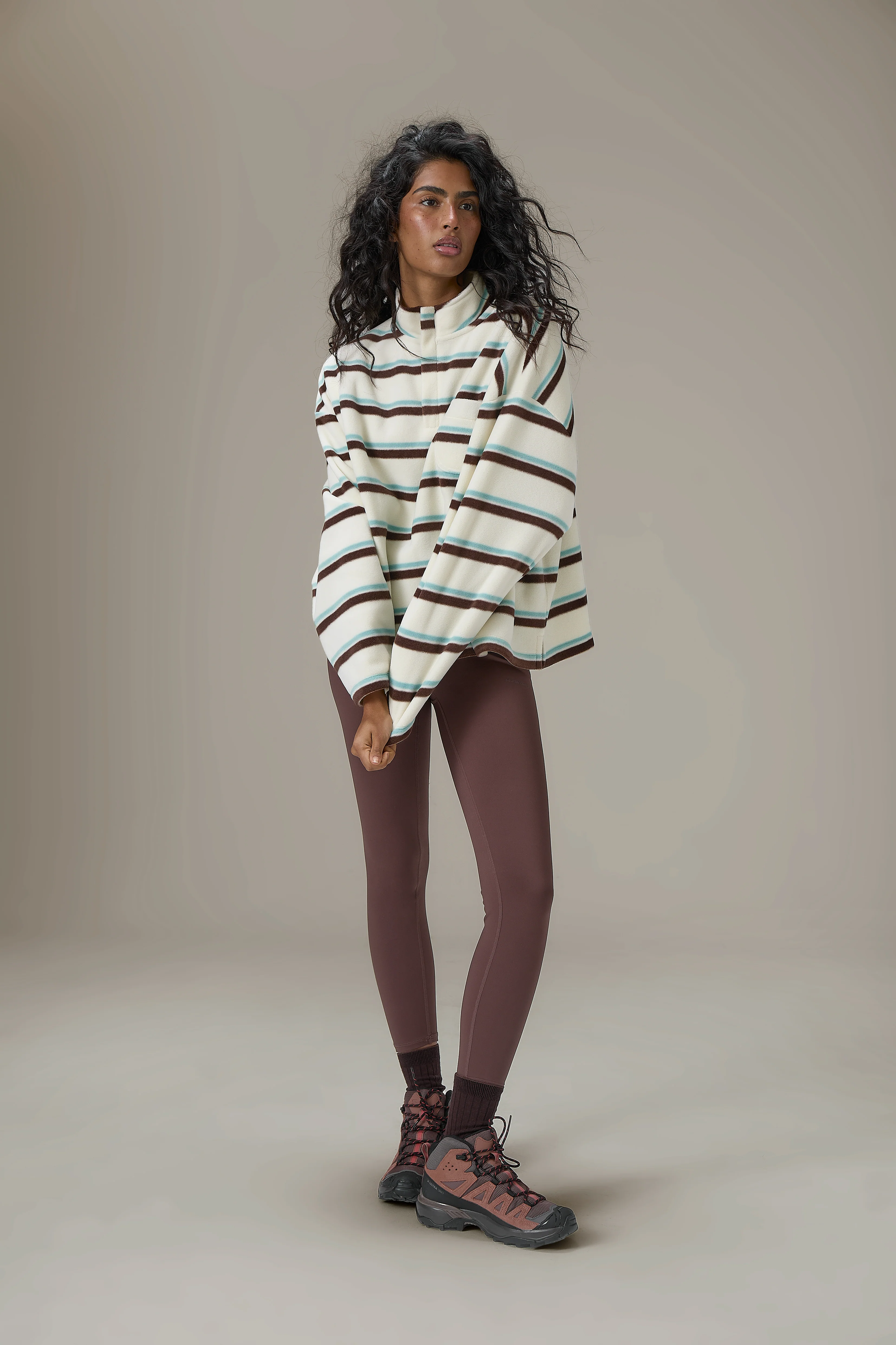 Benson Striped Zip Pullover Fleece - Image 9