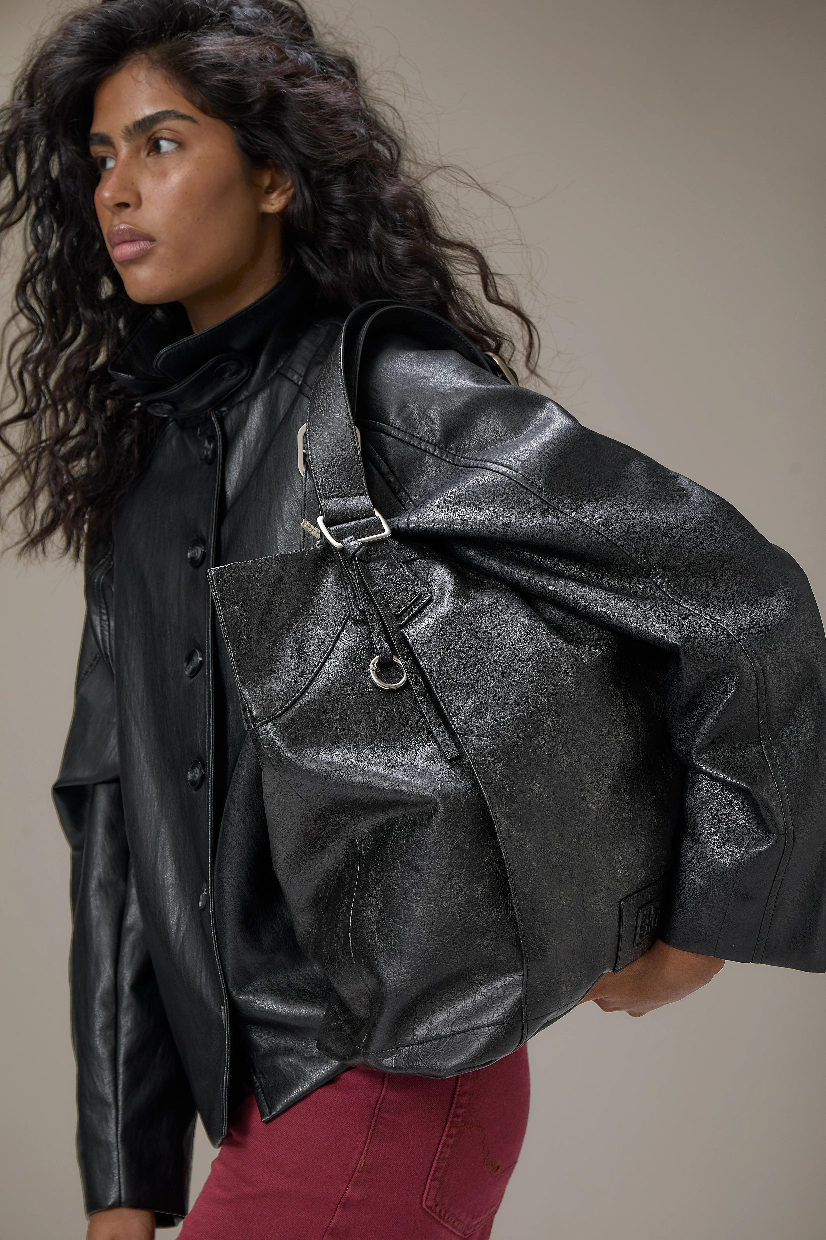 Burbank Faux Leather Everyday Tote Bag - Image 3