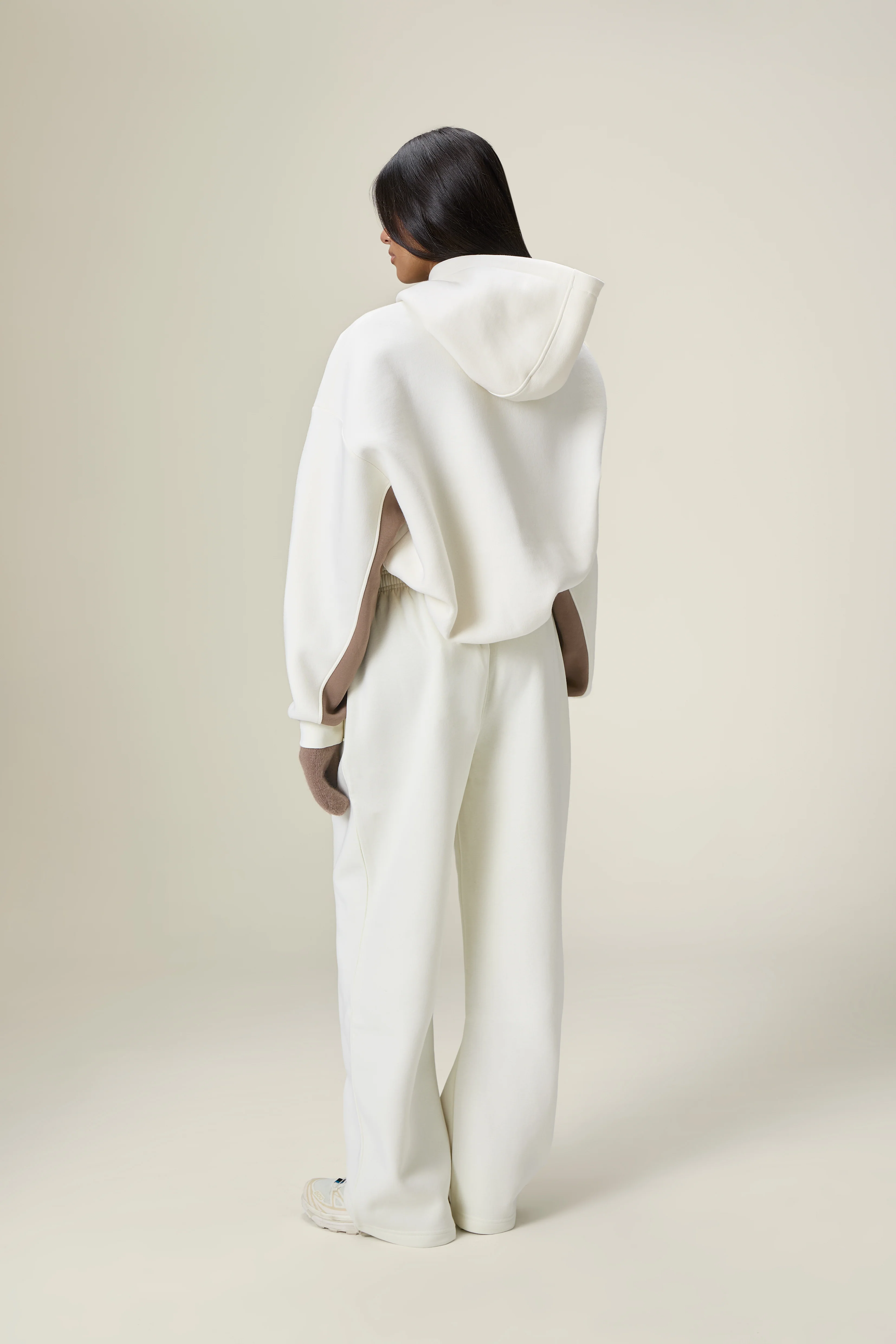 Seekers Originals Panel Hoodie in Cream Balm - Image 4