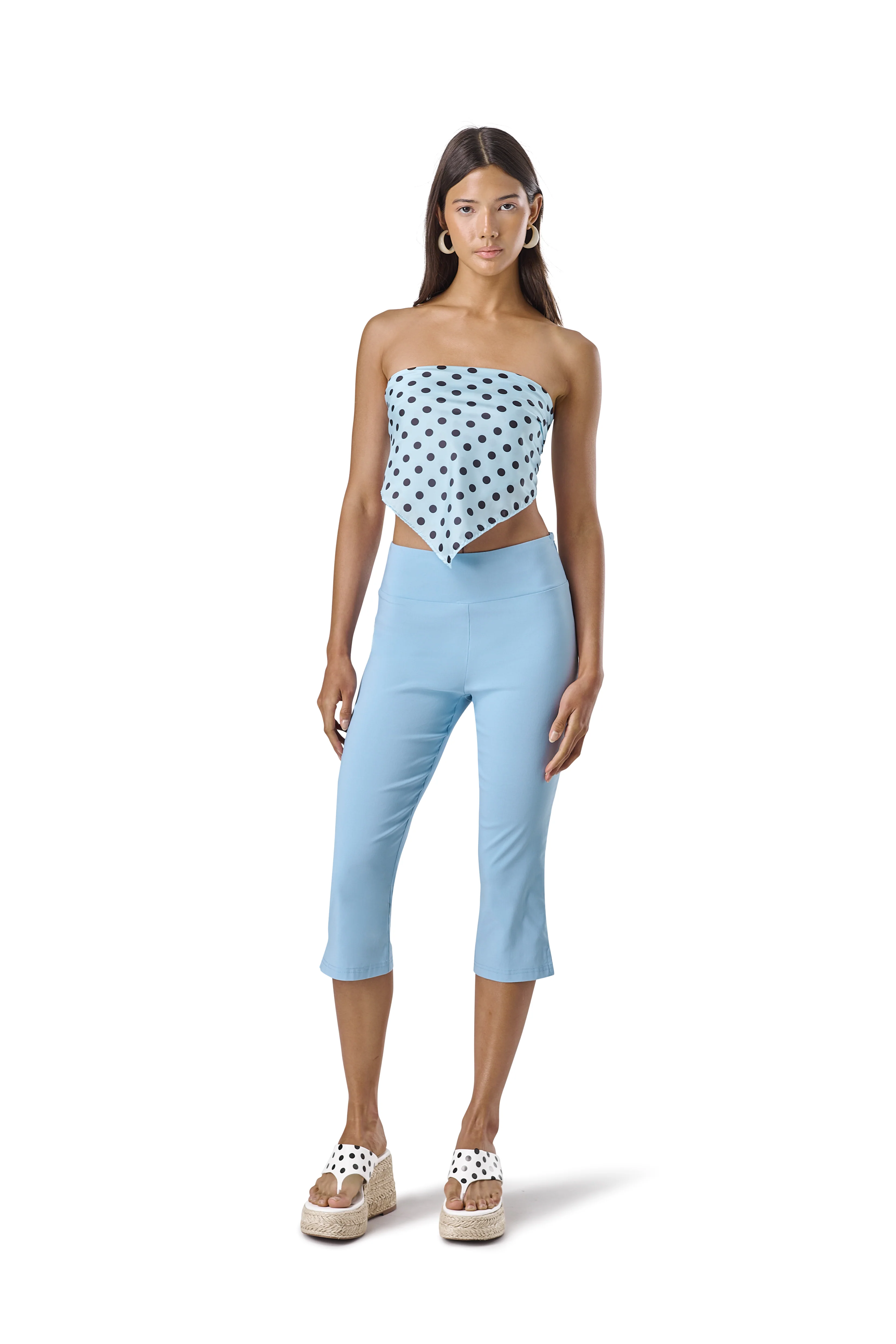 Darla Capri Pants in Powder Blue - Image 7