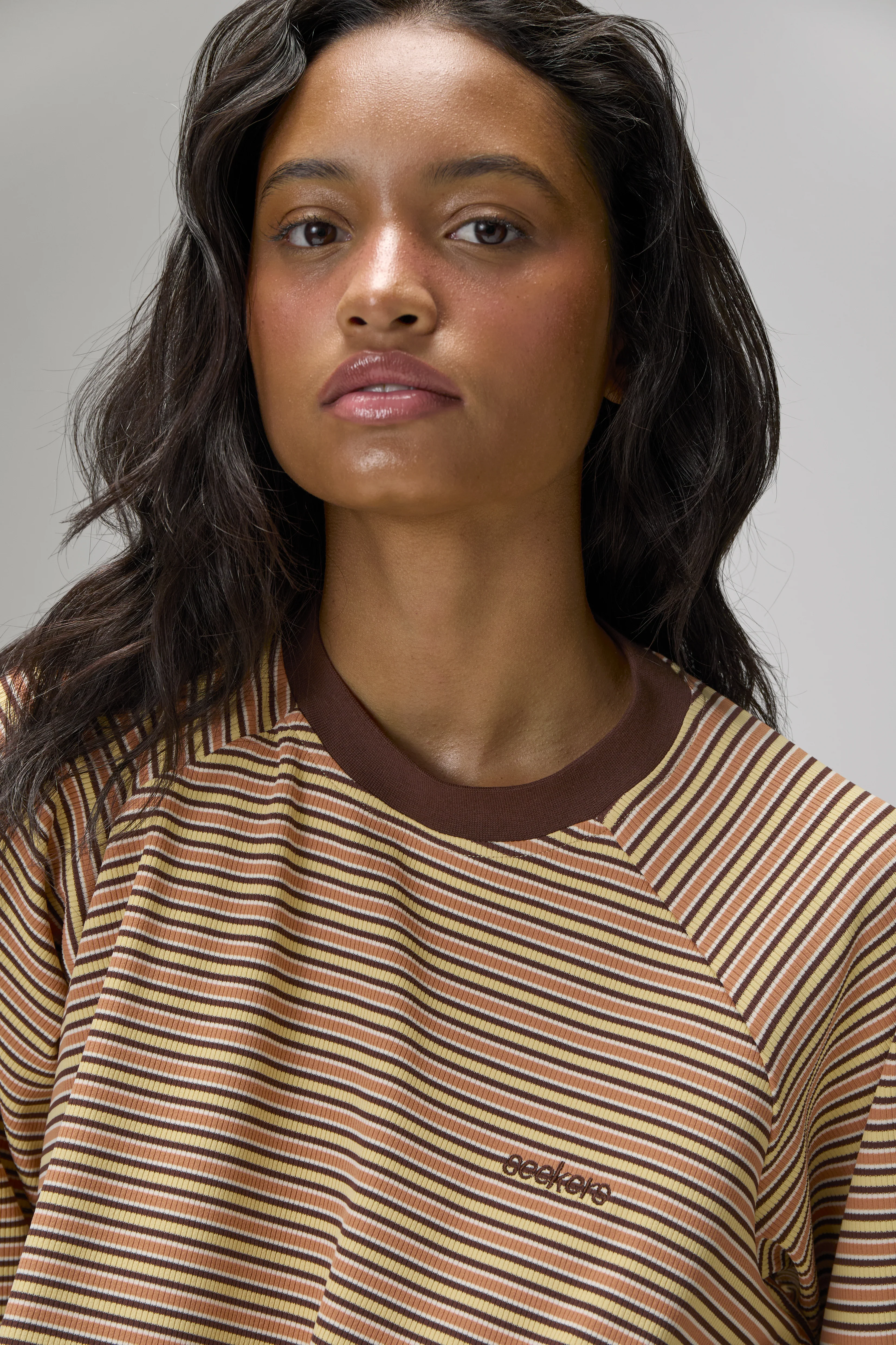 Douglas Oversized Long Sleeve Tee in Sunset - Image 4