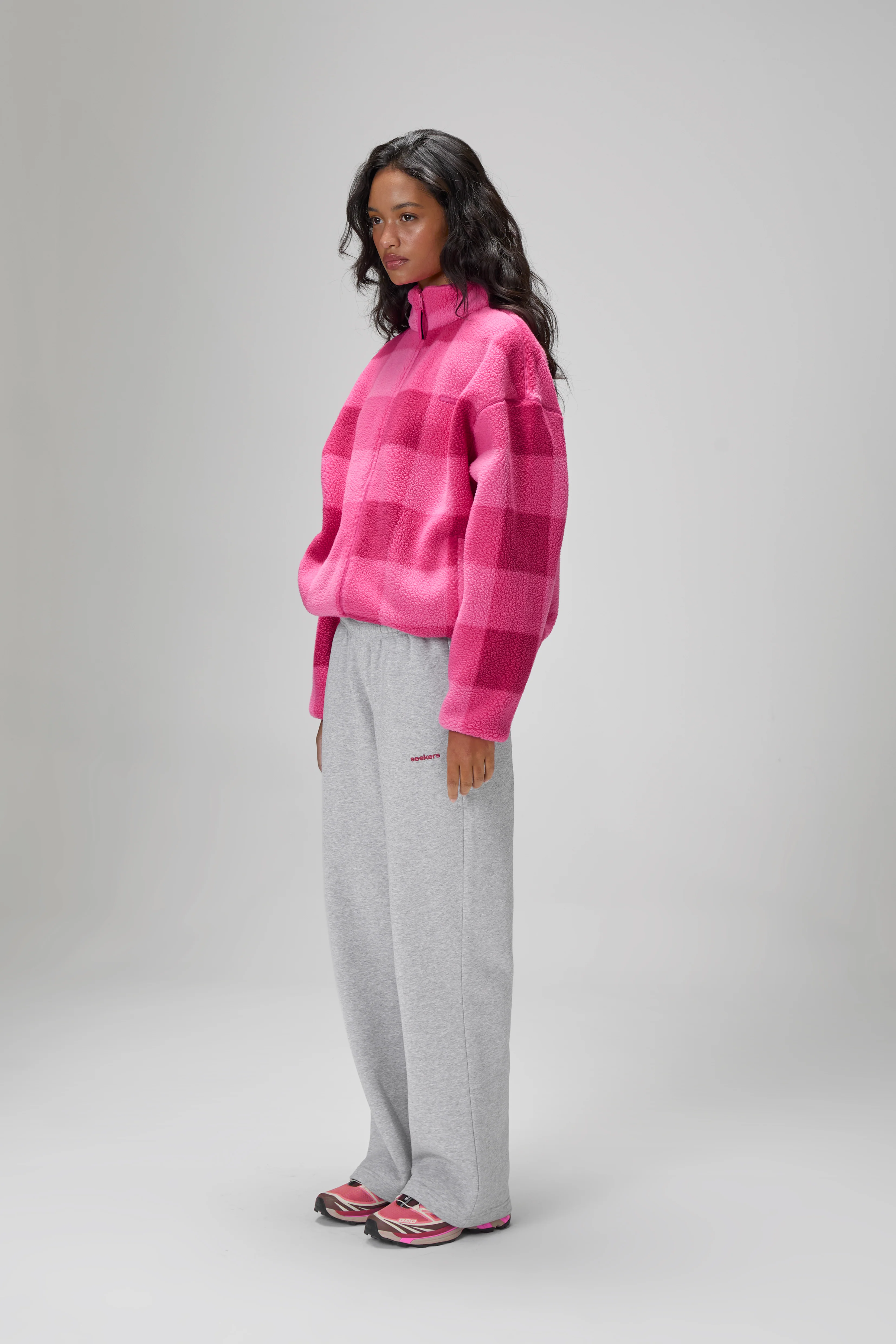 Farley Fleece in Hottest Pink - Image 3