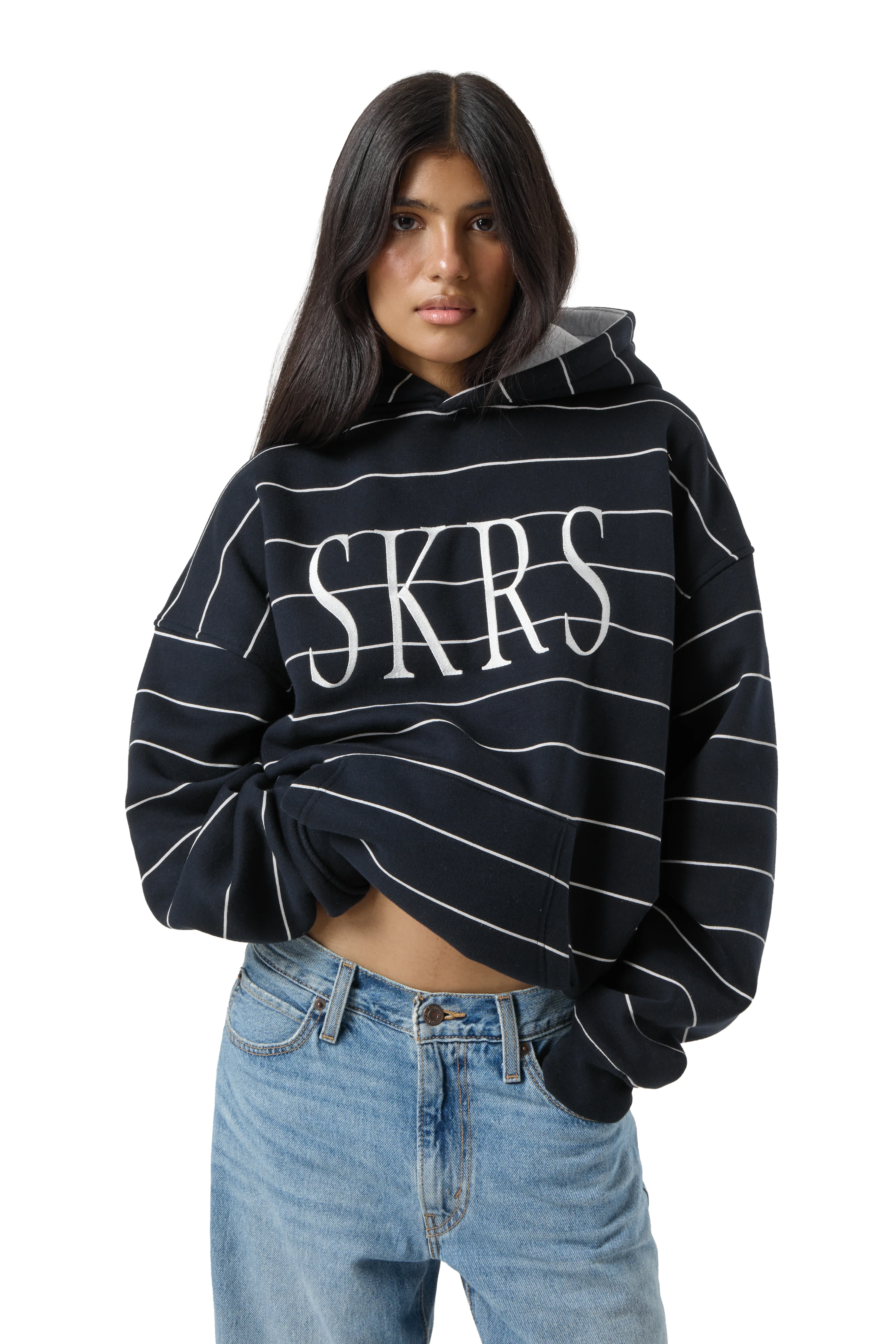 Fleet Stripe Logo Hoodie - Image 4