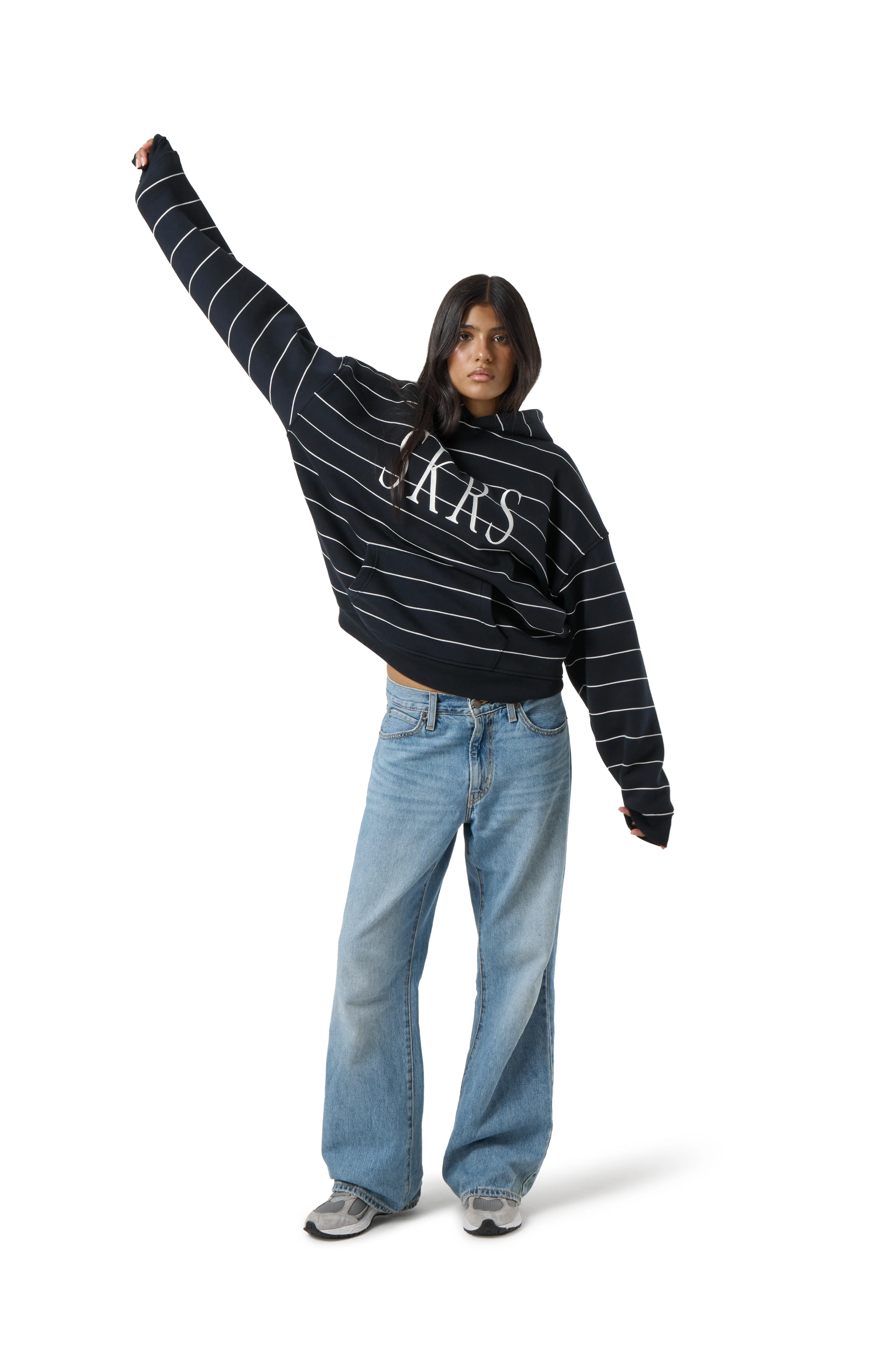 Fleet Stripe Logo Hoodie - Image 5