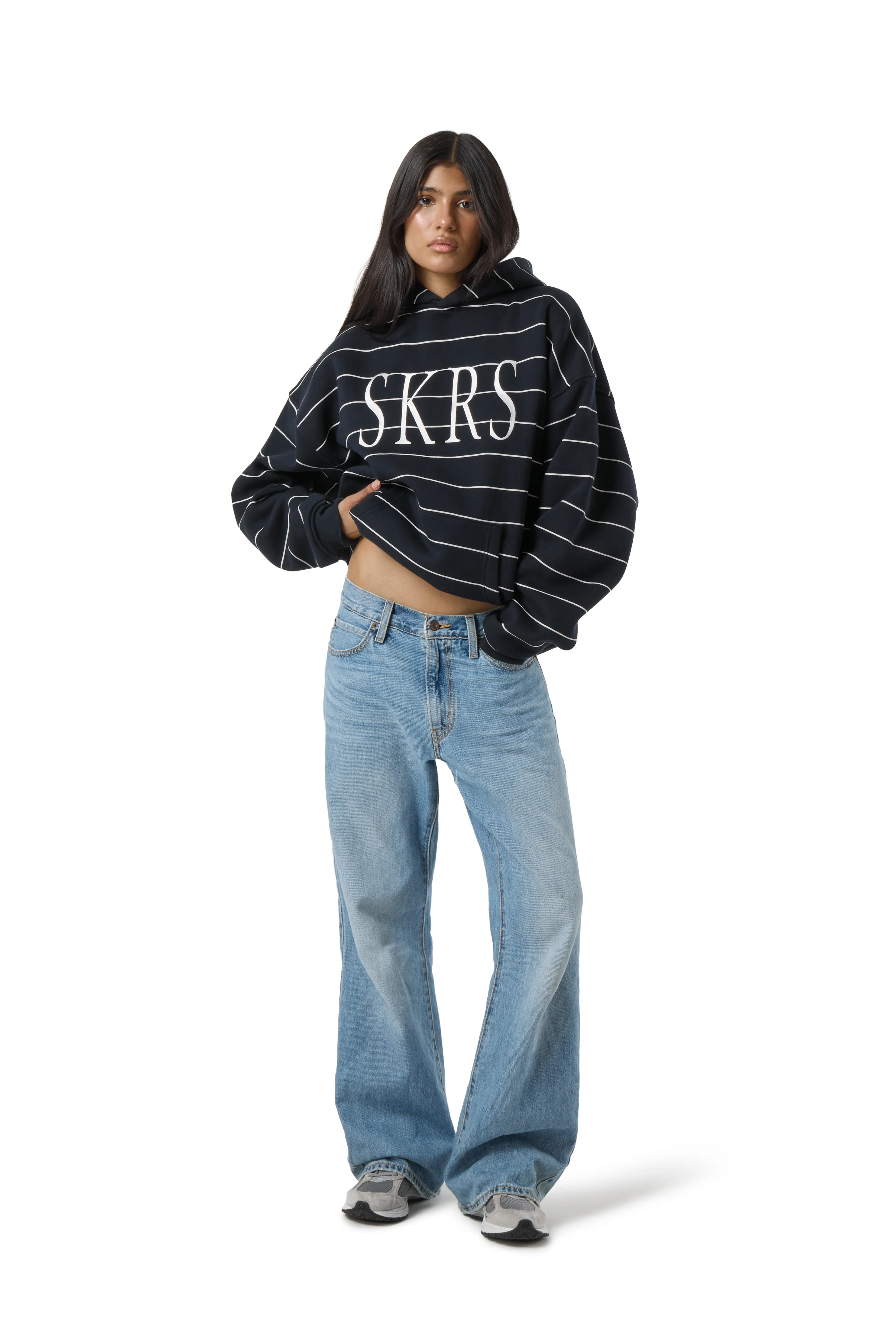 Fleet Stripe Logo Hoodie - Image 6