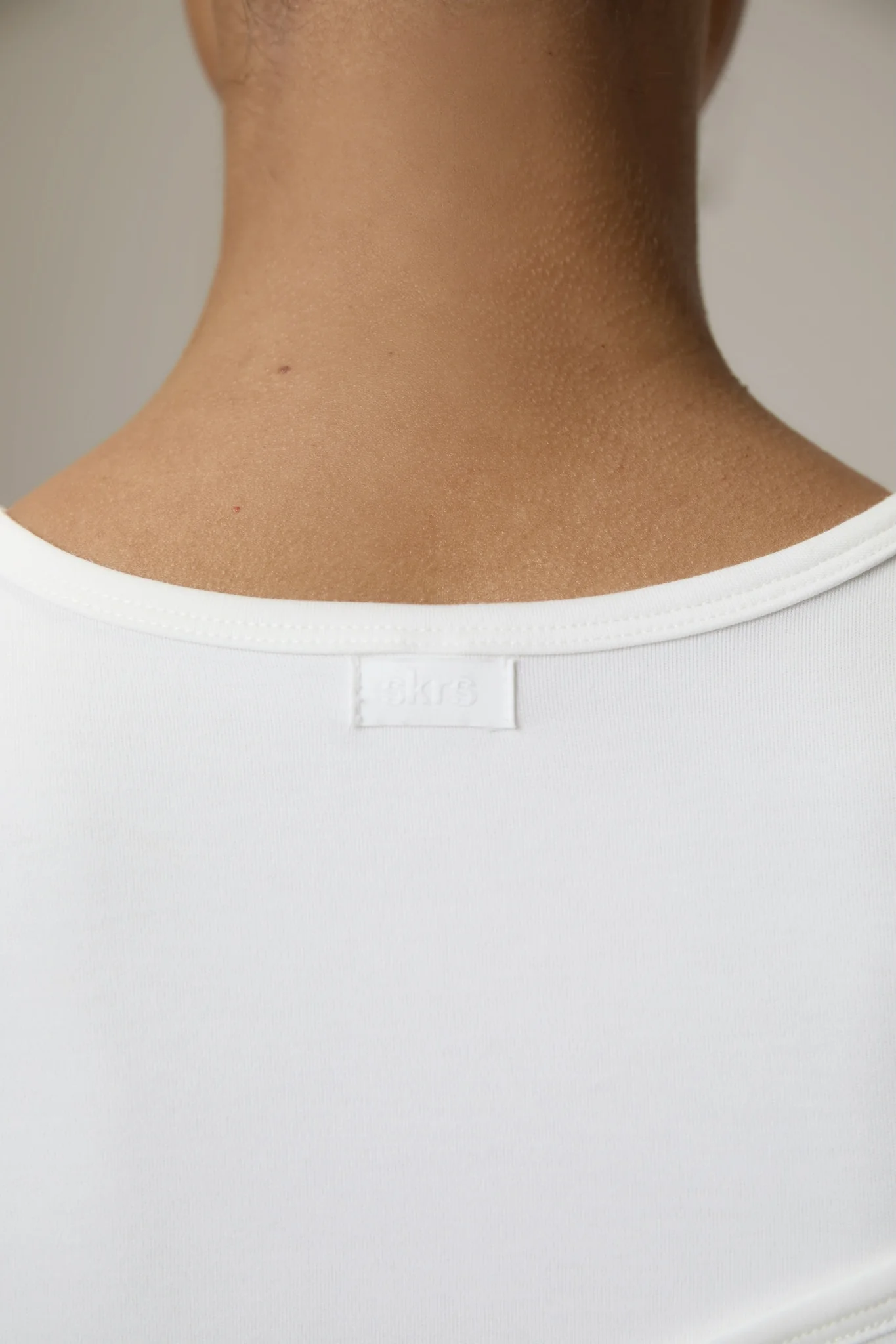 Lenzie Layered Long Sleeve Top in White - Image 3