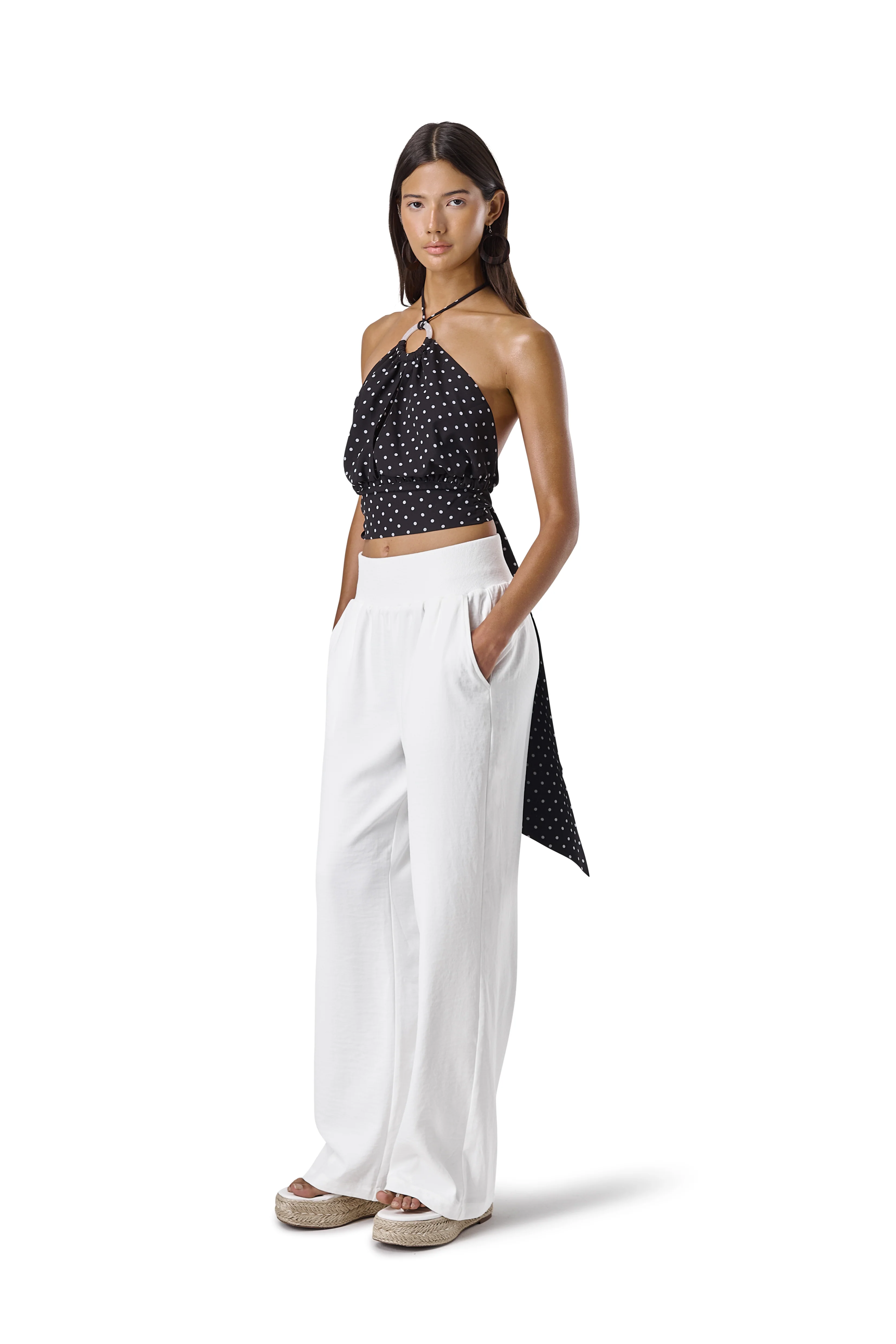 Minnie Halter Top in Black - Image 4