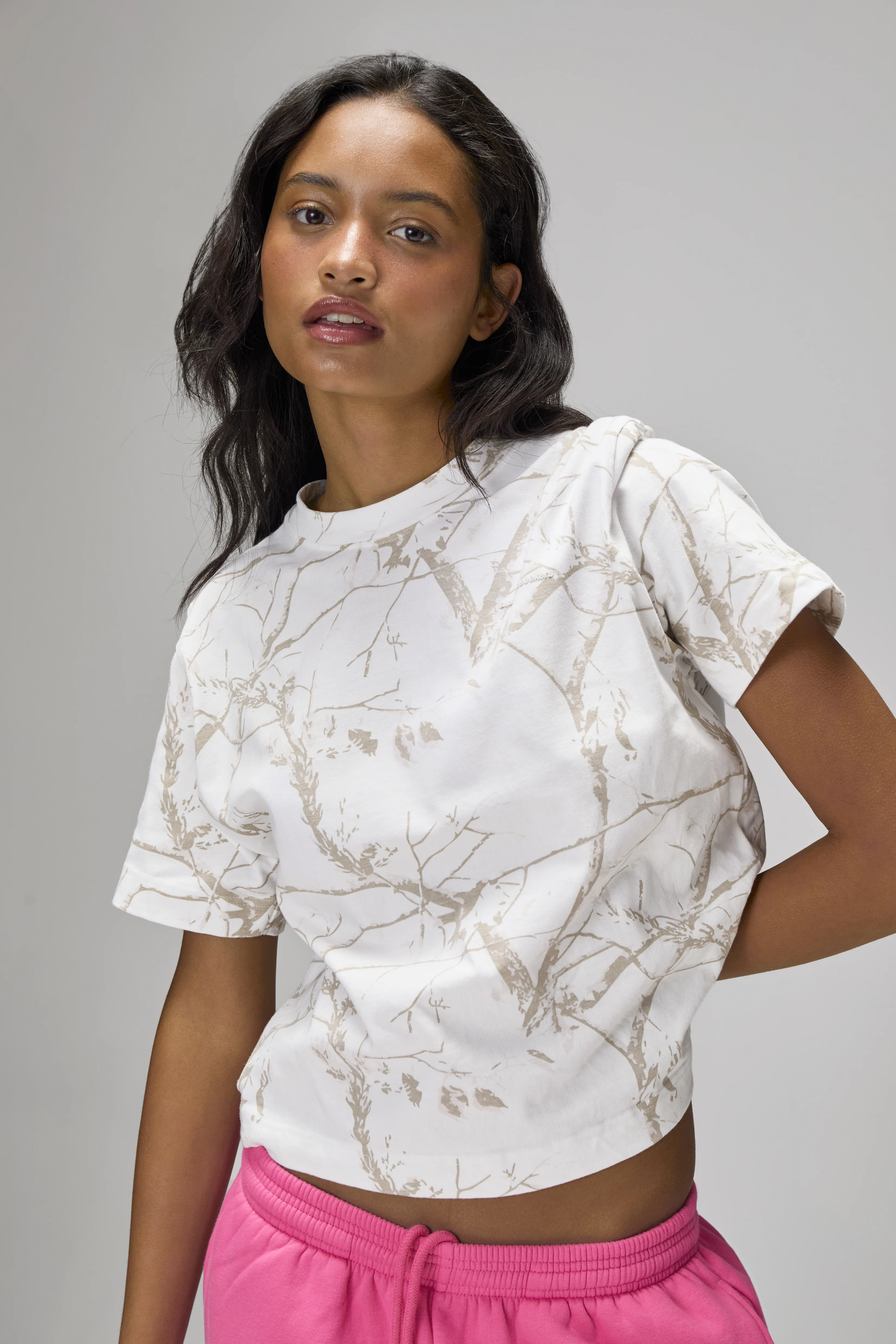 Ranch Shrunken Tee in Milk - Image 5
