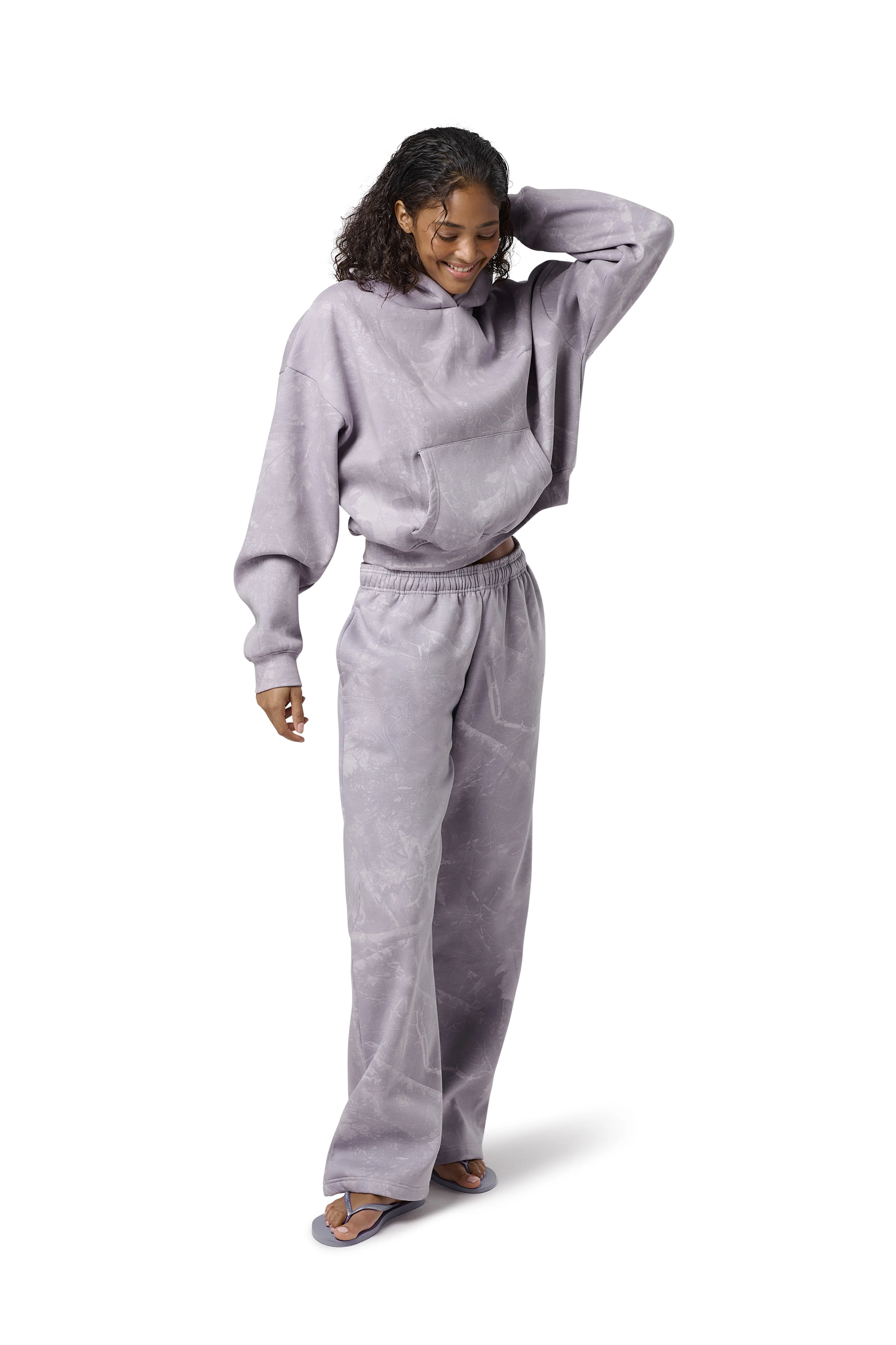 Ranch Wide Leg Sweatpants in Lilac - Image 5