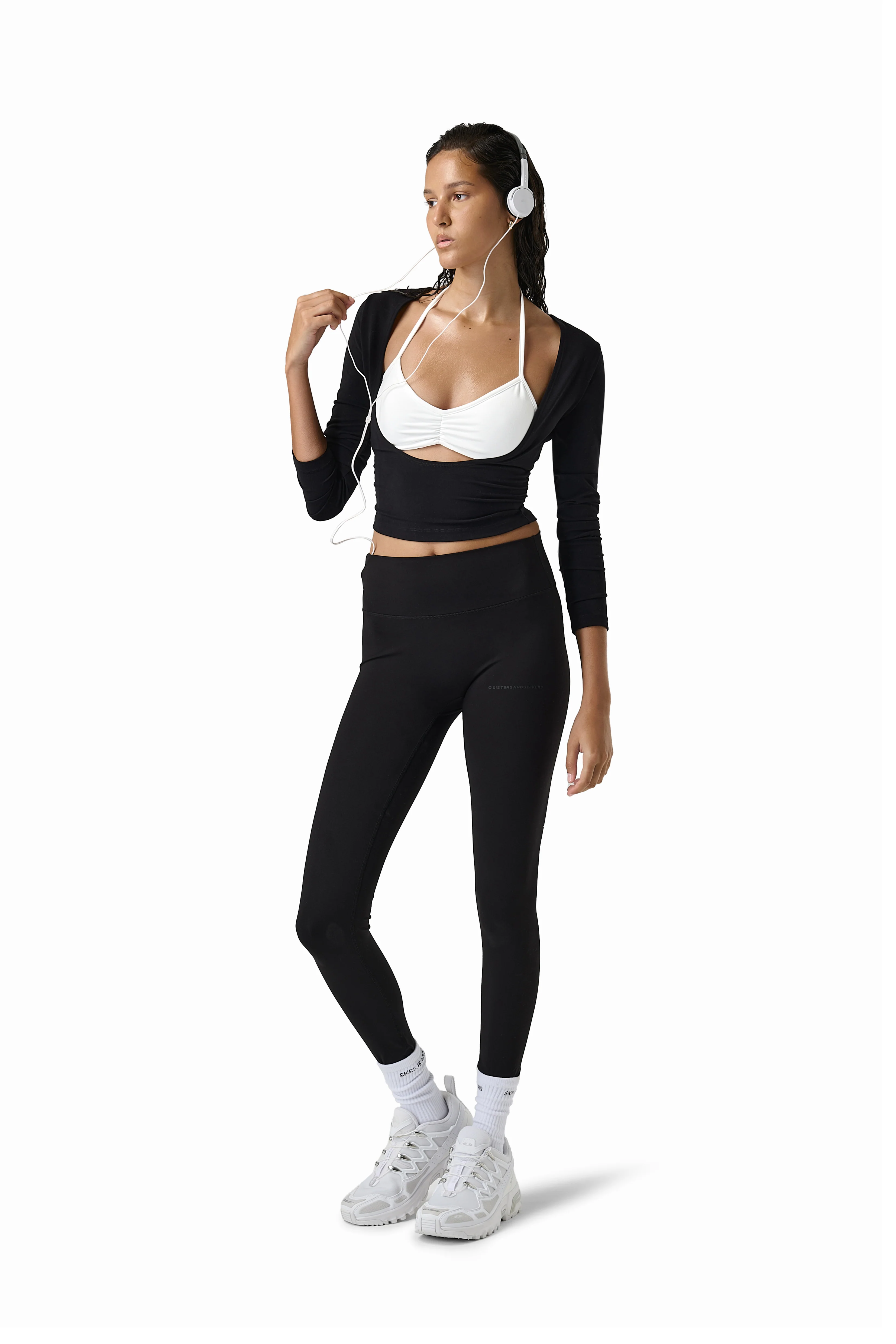 Scoop Layered Active Top in Jet - Image 3