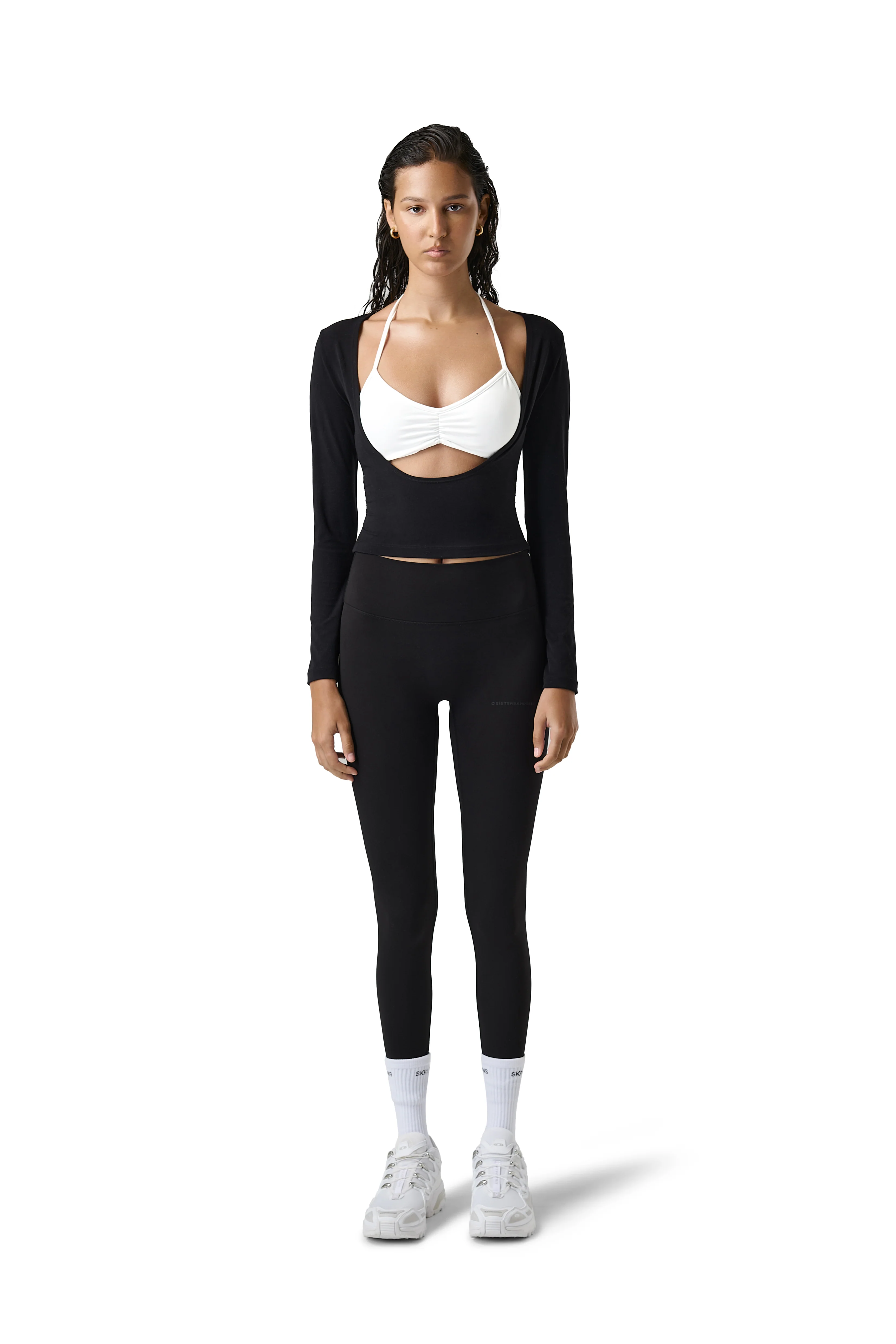 Scoop Layered Active Top in Jet - Image 4