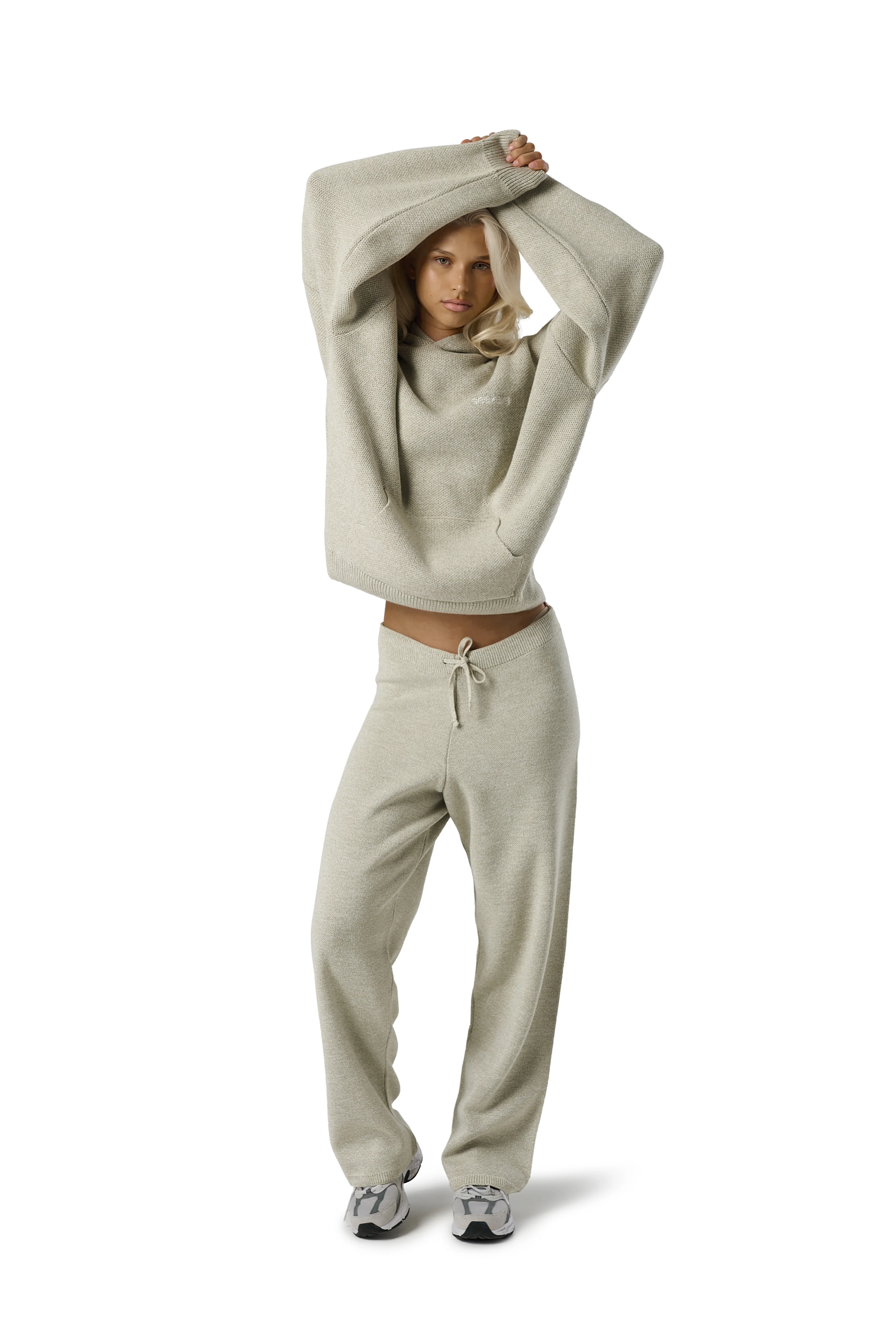 Seekers Knit Hoodie in Husk - Image 5