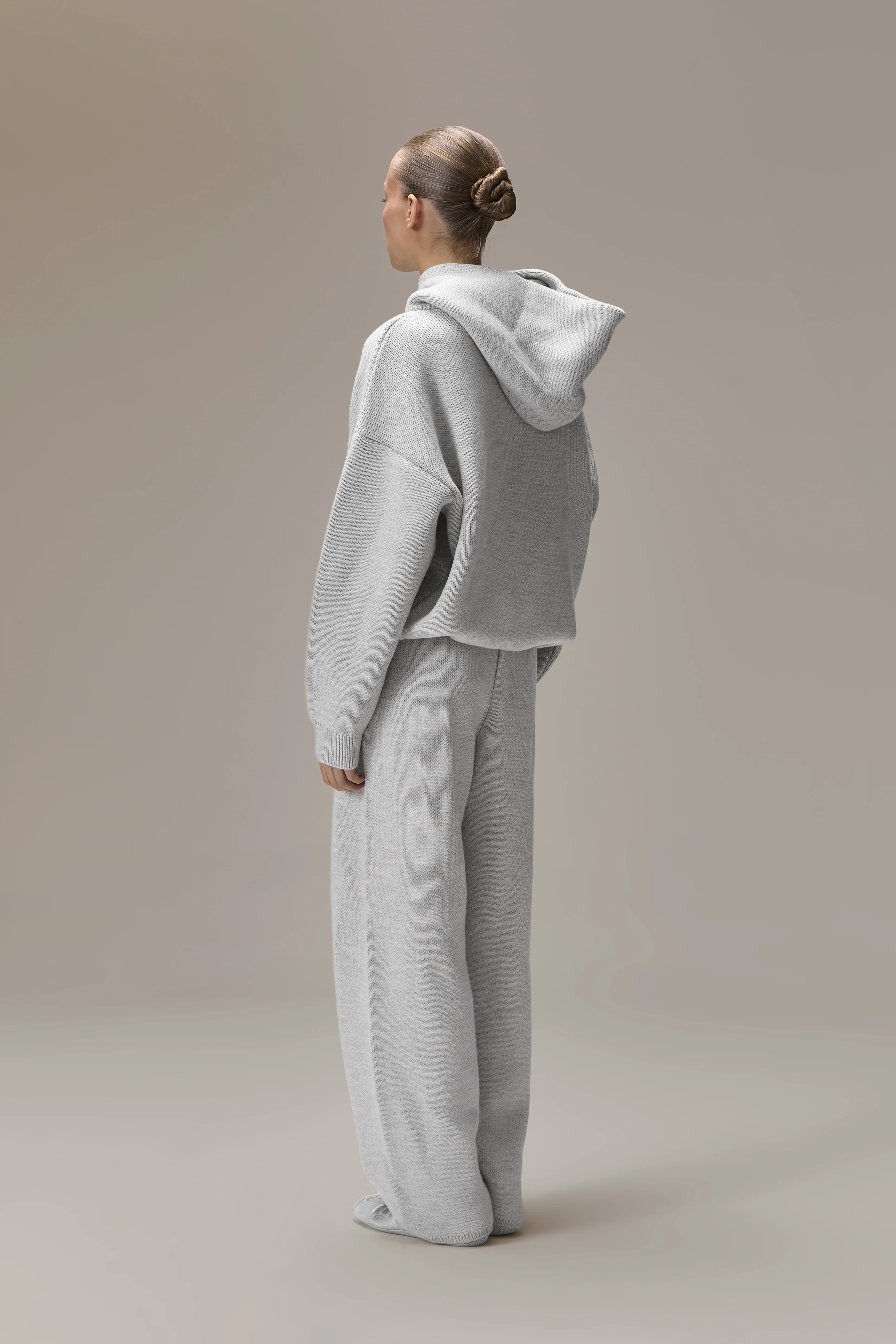 Seekers Knit Pants in Soft Grey - Image 2
