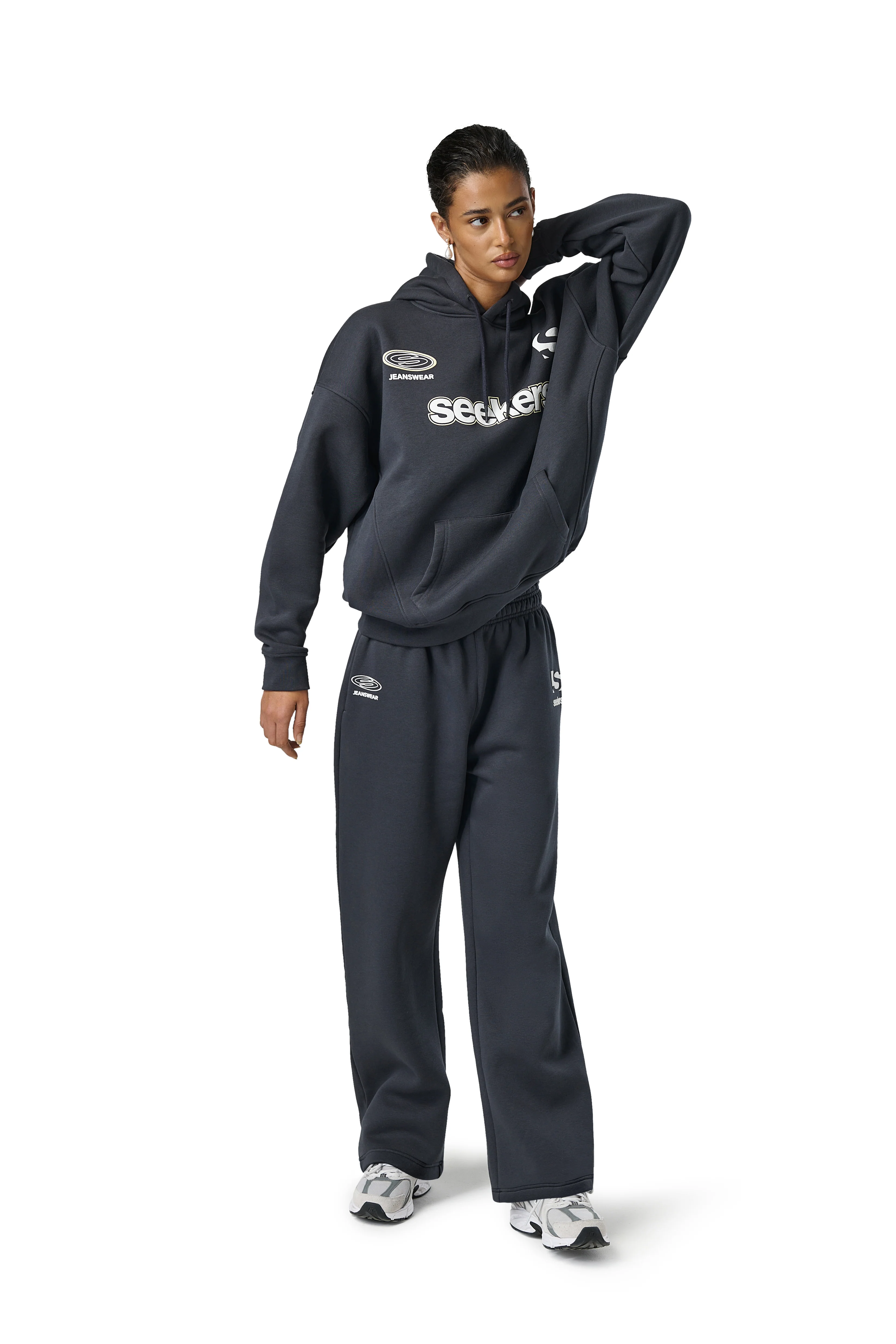 Seekers Motif Hoodie in Skipper - Image 13
