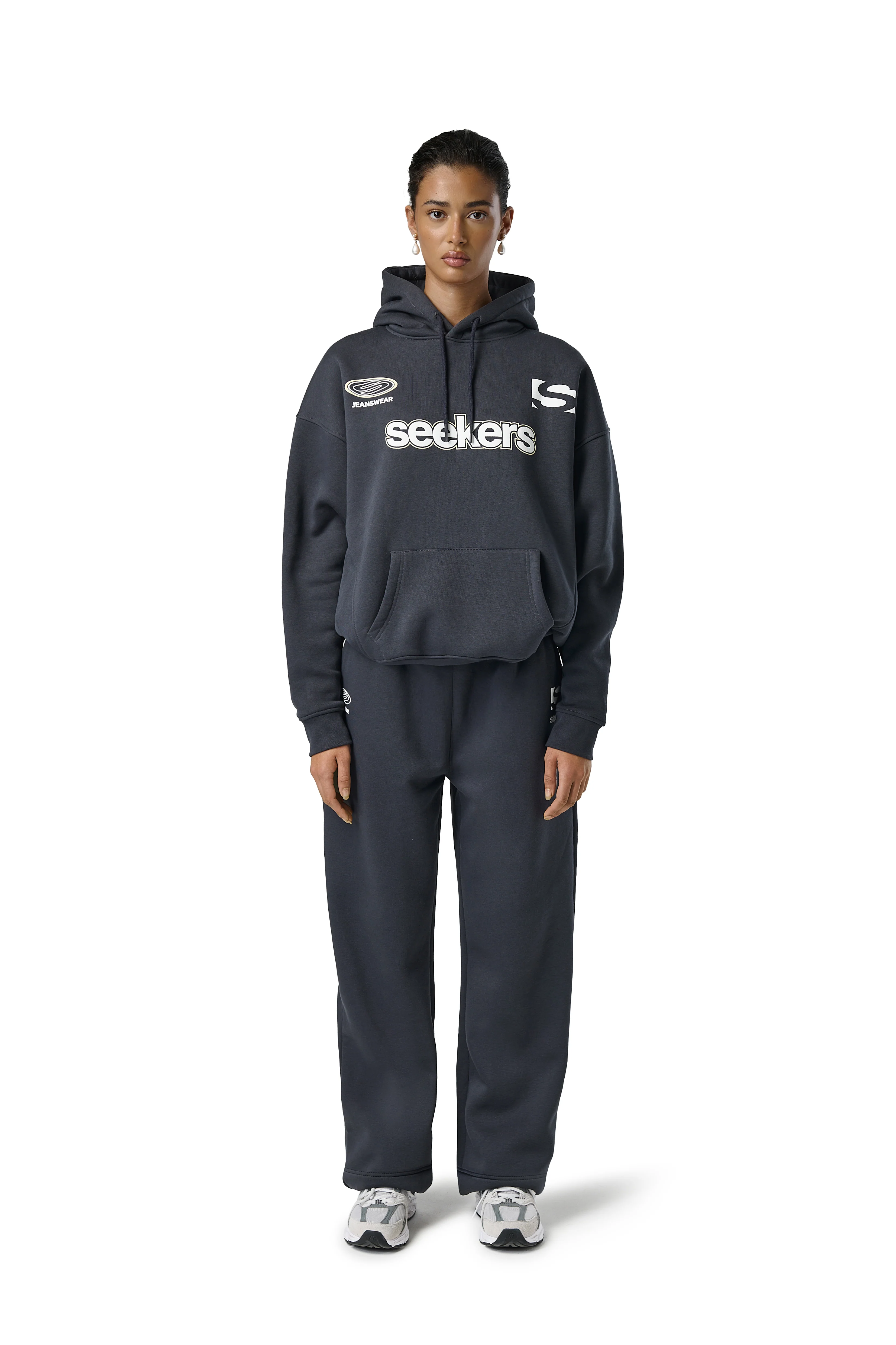 Seekers Motif Hoodie in Skipper - Image 8