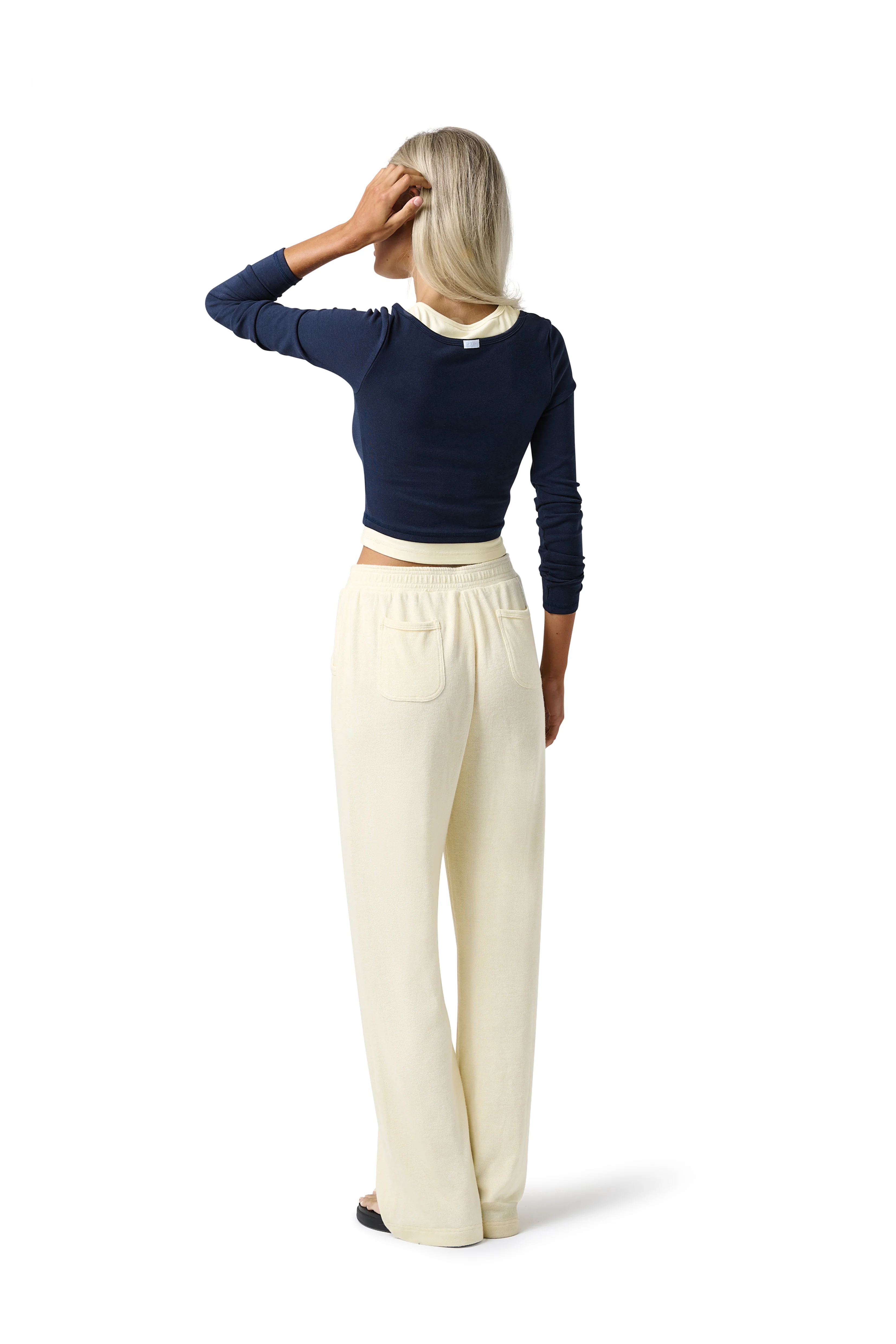 Slacks Soft Trouser in Butter Yellow - Image 3