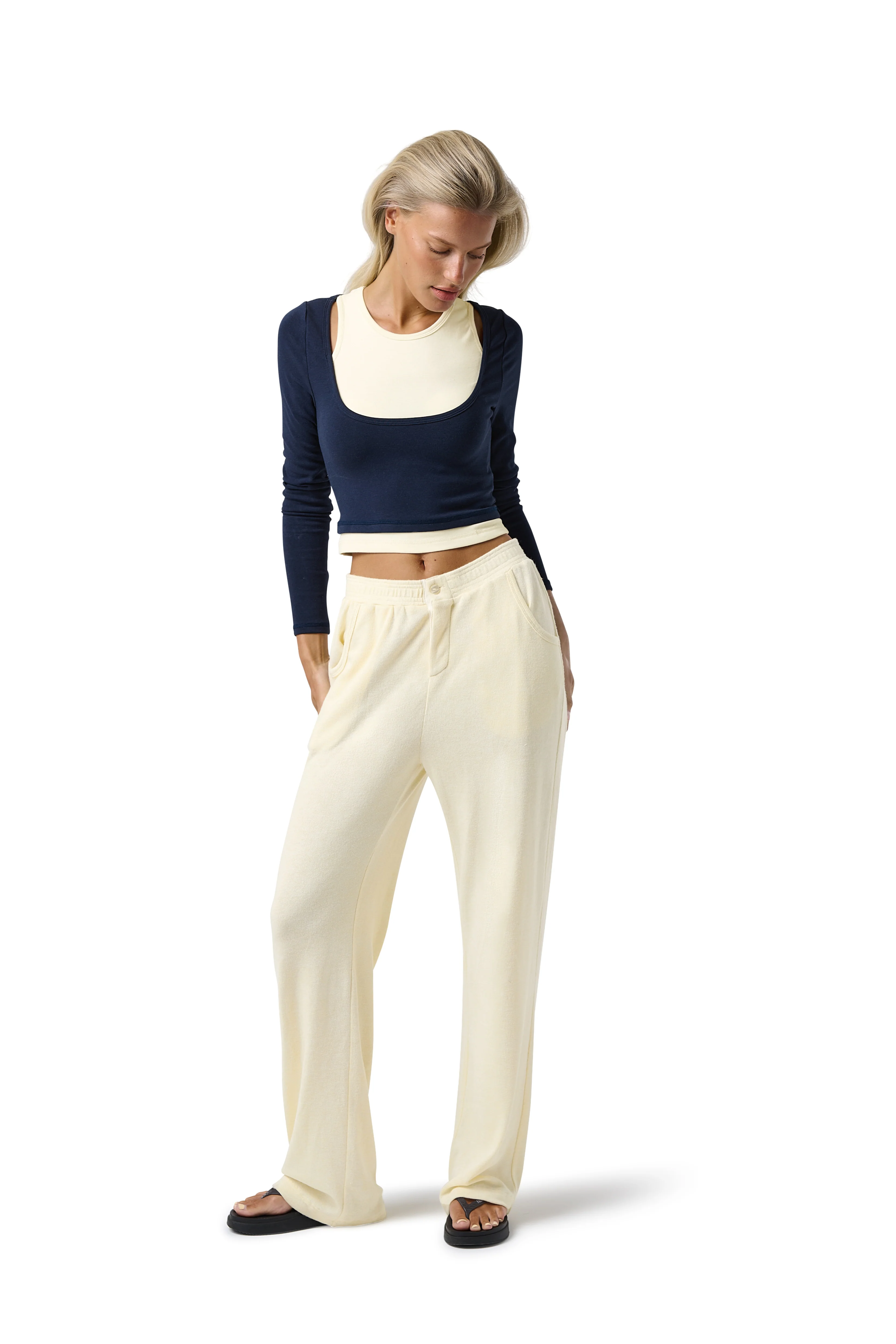 Slacks Soft Trouser in Butter Yellow - Image 8