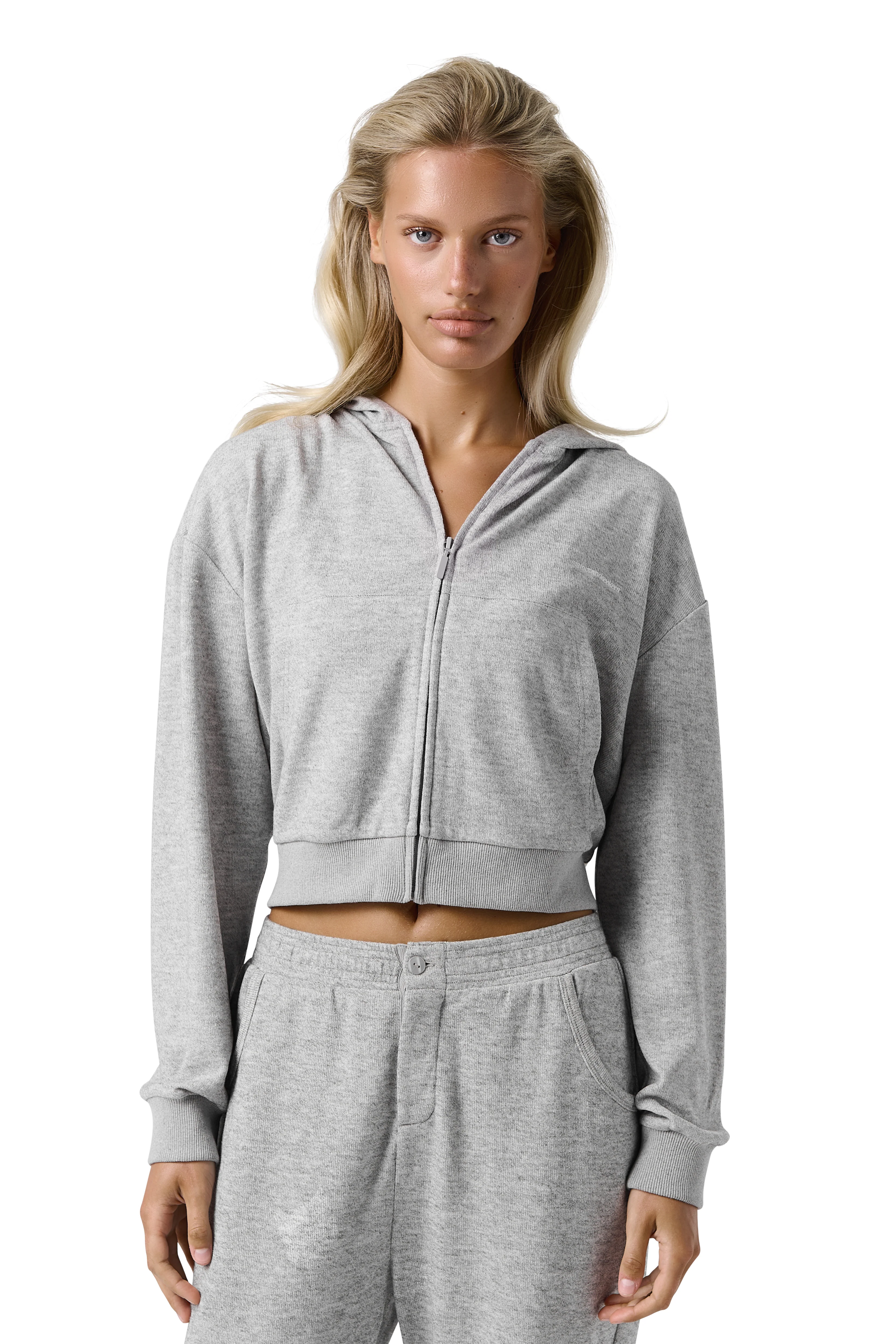 Slacks Soft Zip Up in Light Grey - Image 8