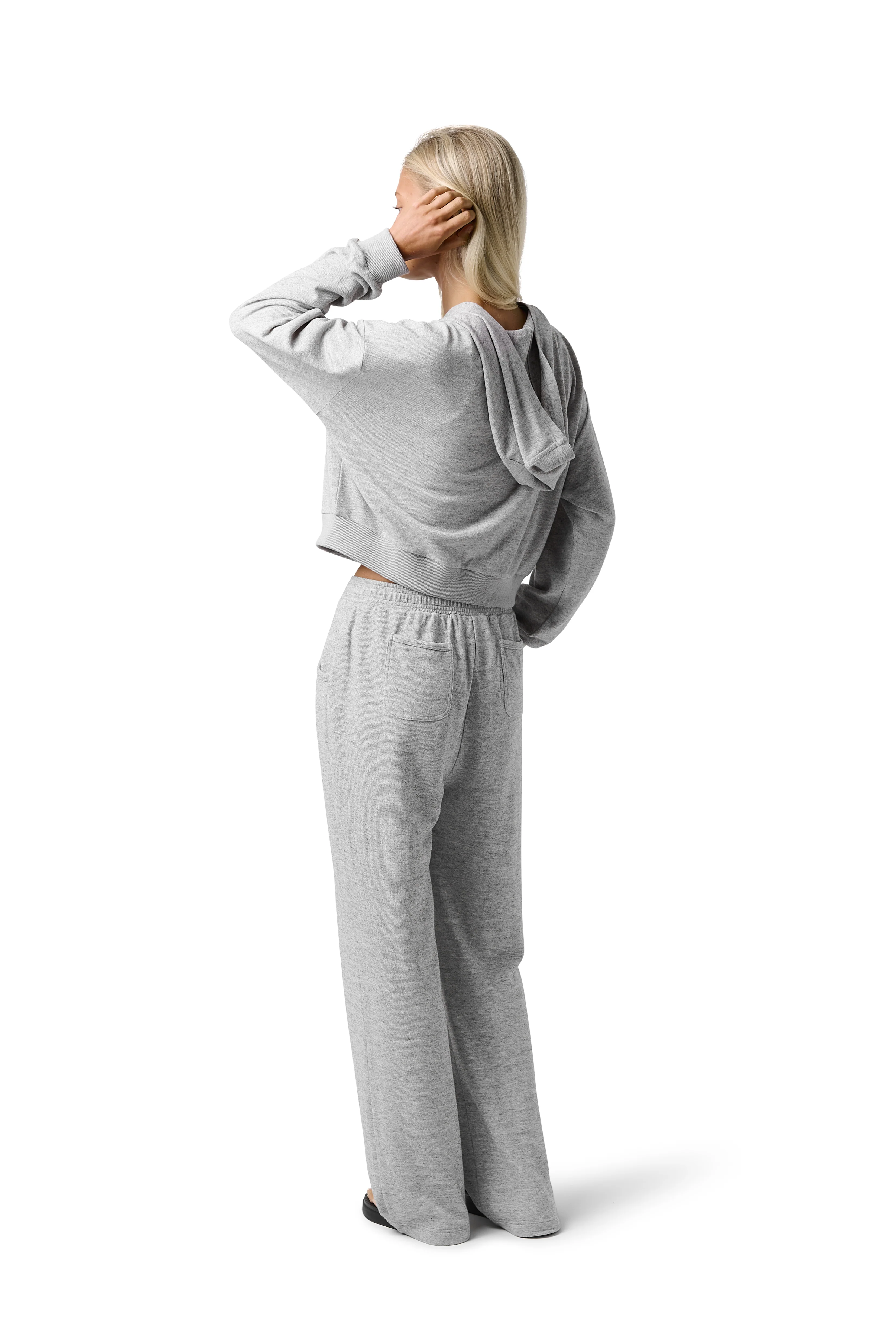 Slacks Soft Zip Up in Light Grey - Image 9