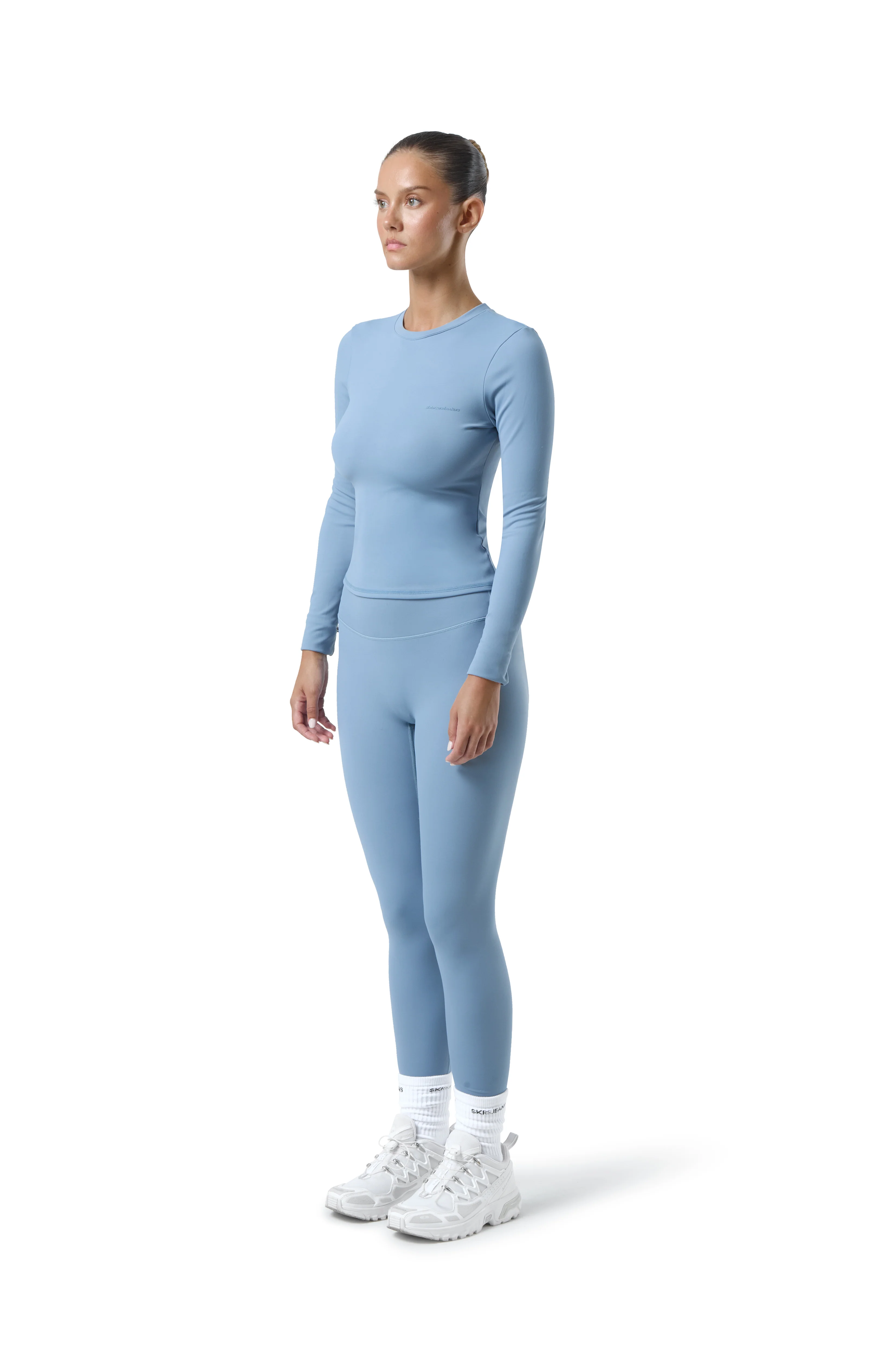 Soft Active Long Sleeve in Mid Blue - Image 4