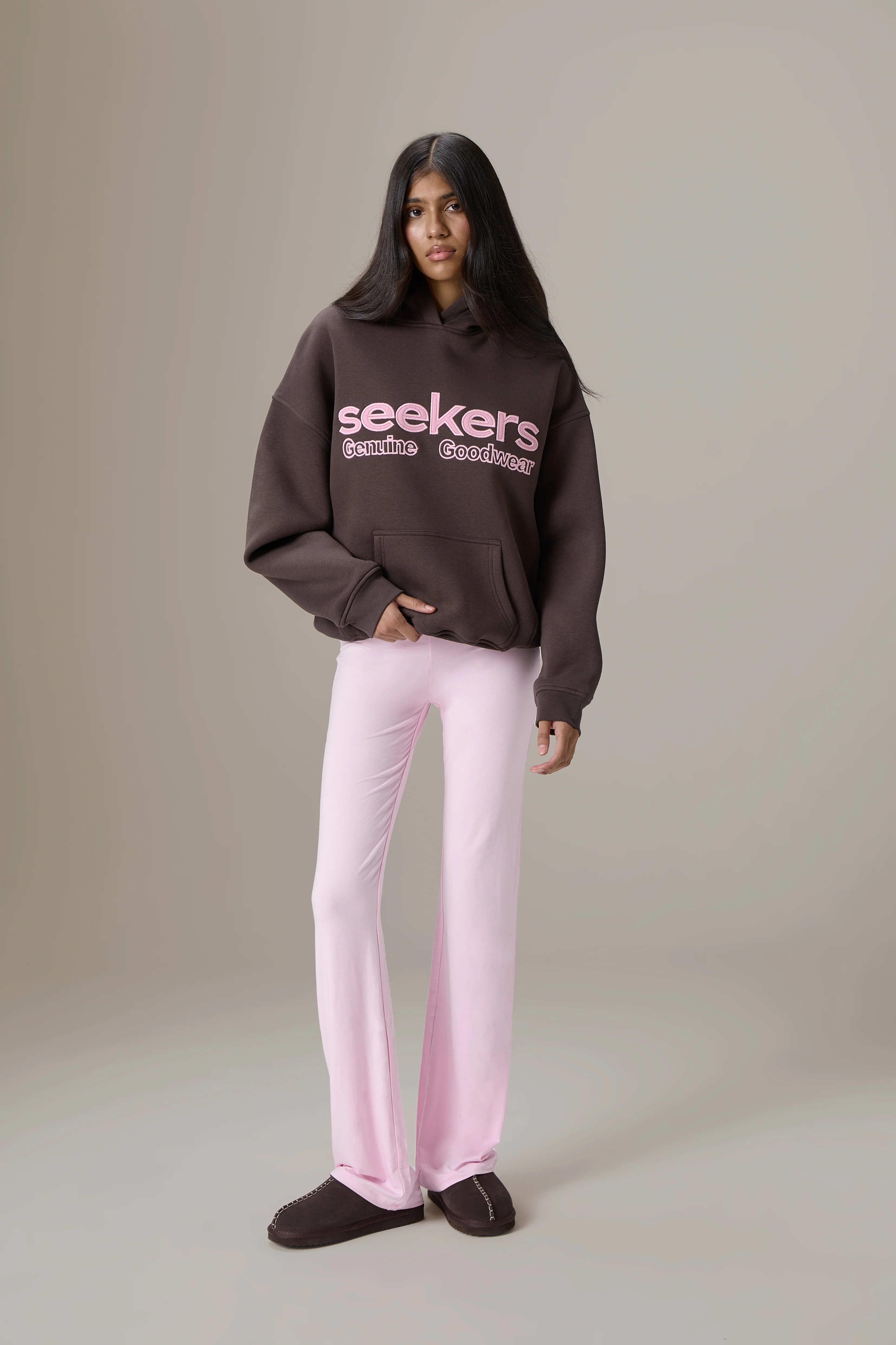 Seekers Goodwear Hoodie in Chocolate Brown - Image 5