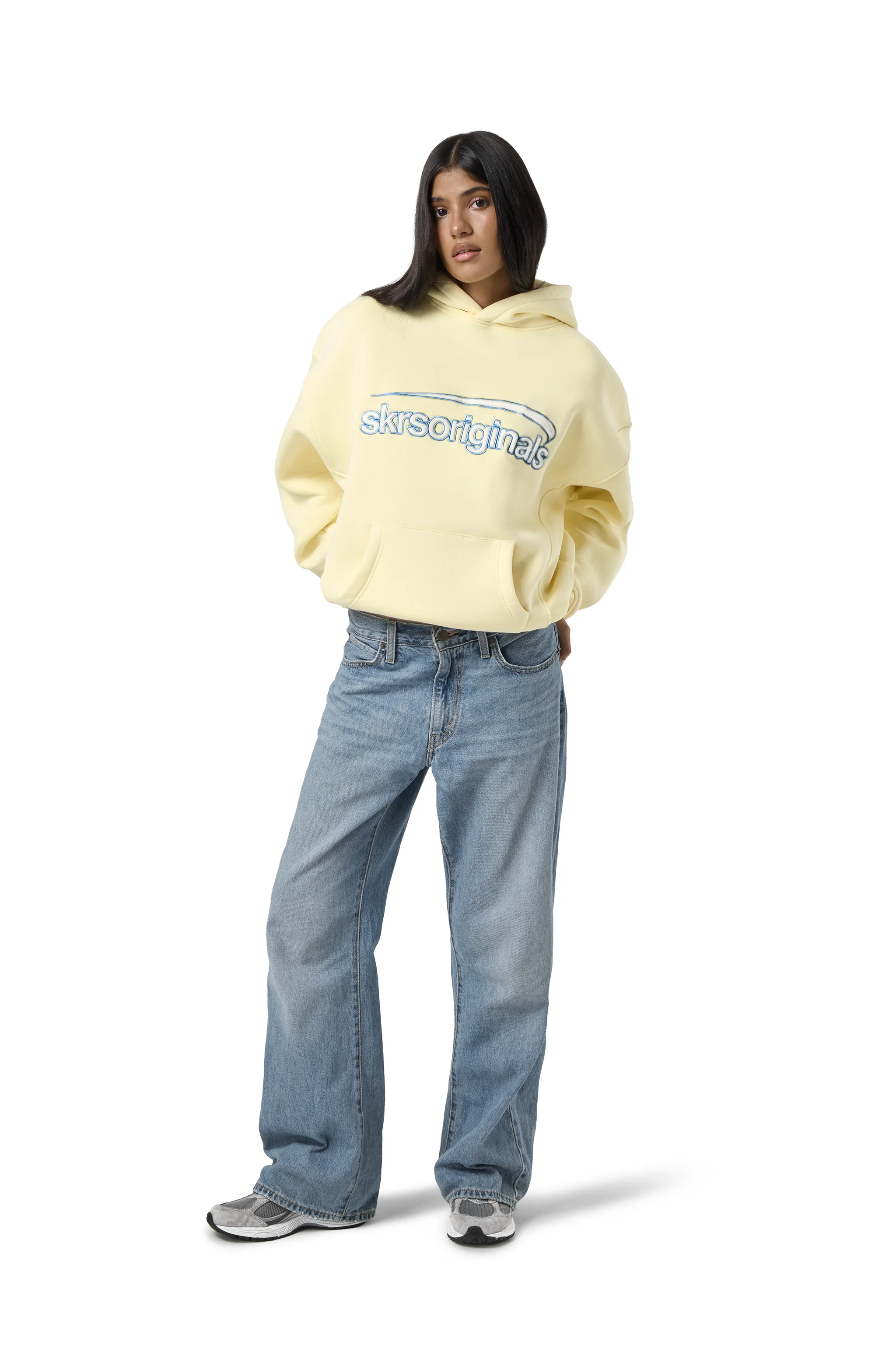 Staten Logo Hoodie in Butter Yellow - Image 2