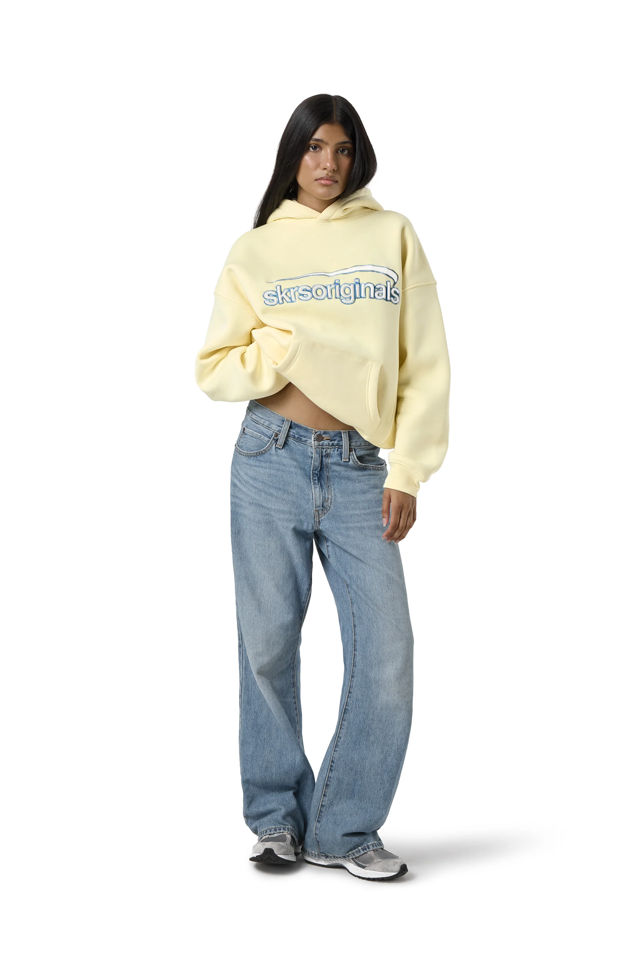 Staten Logo Hoodie in Butter Yellow - Image 4