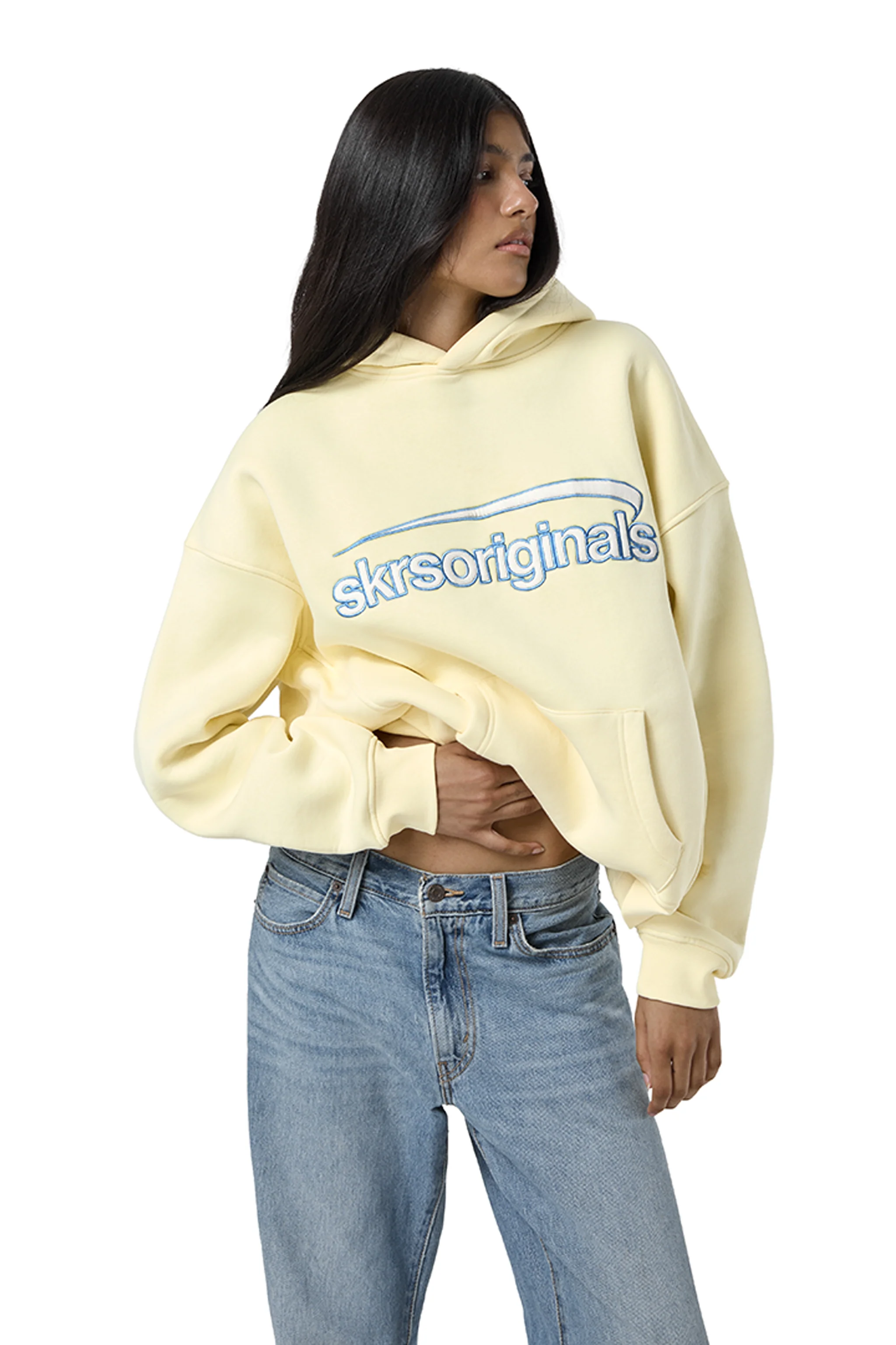 Staten Logo Hoodie in Butter Yellow - Image 6