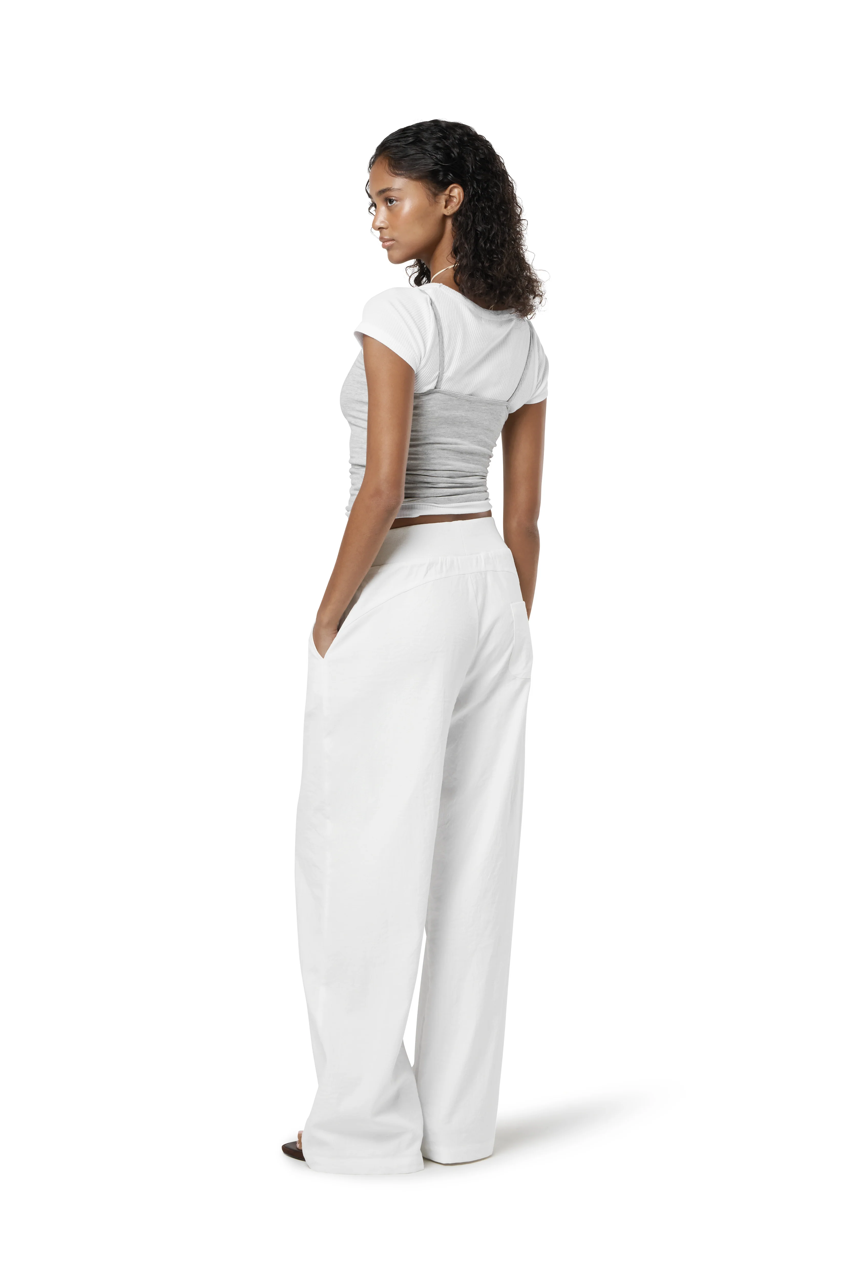 Sway Lightweight Pant in White - Image 3