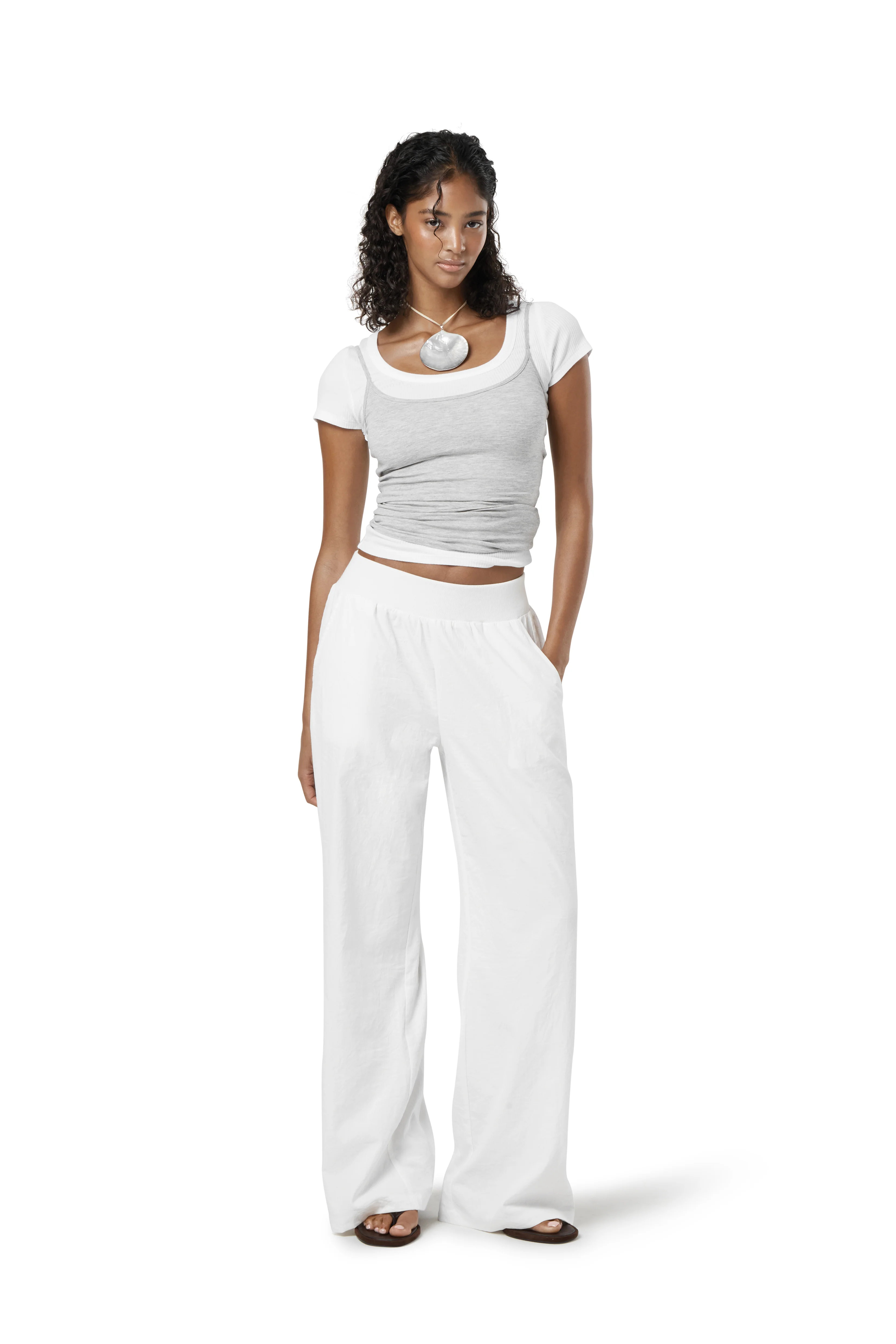 Sway Lightweight Pant in White - Image 4