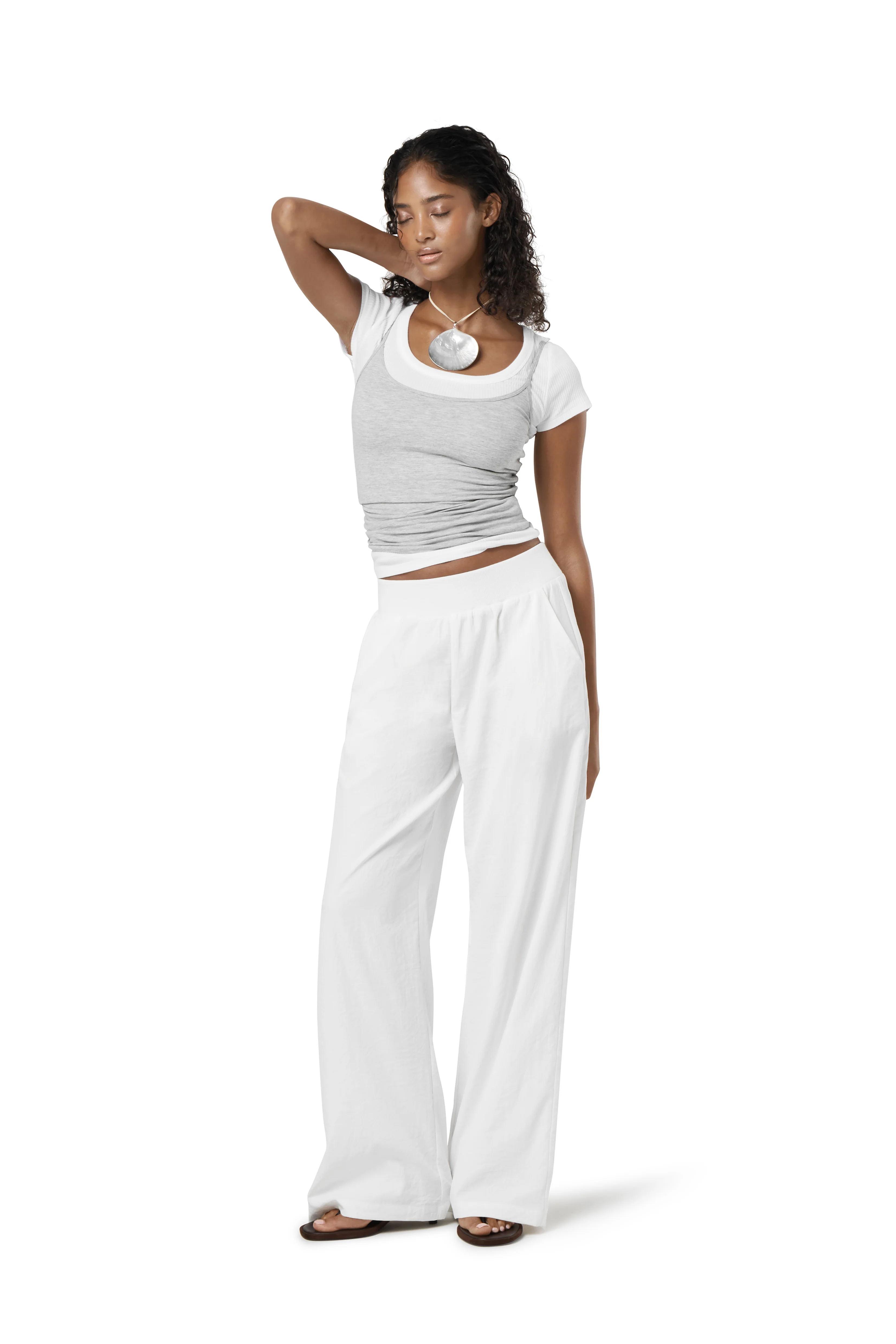 Sway Lightweight Pant in White - Image 5