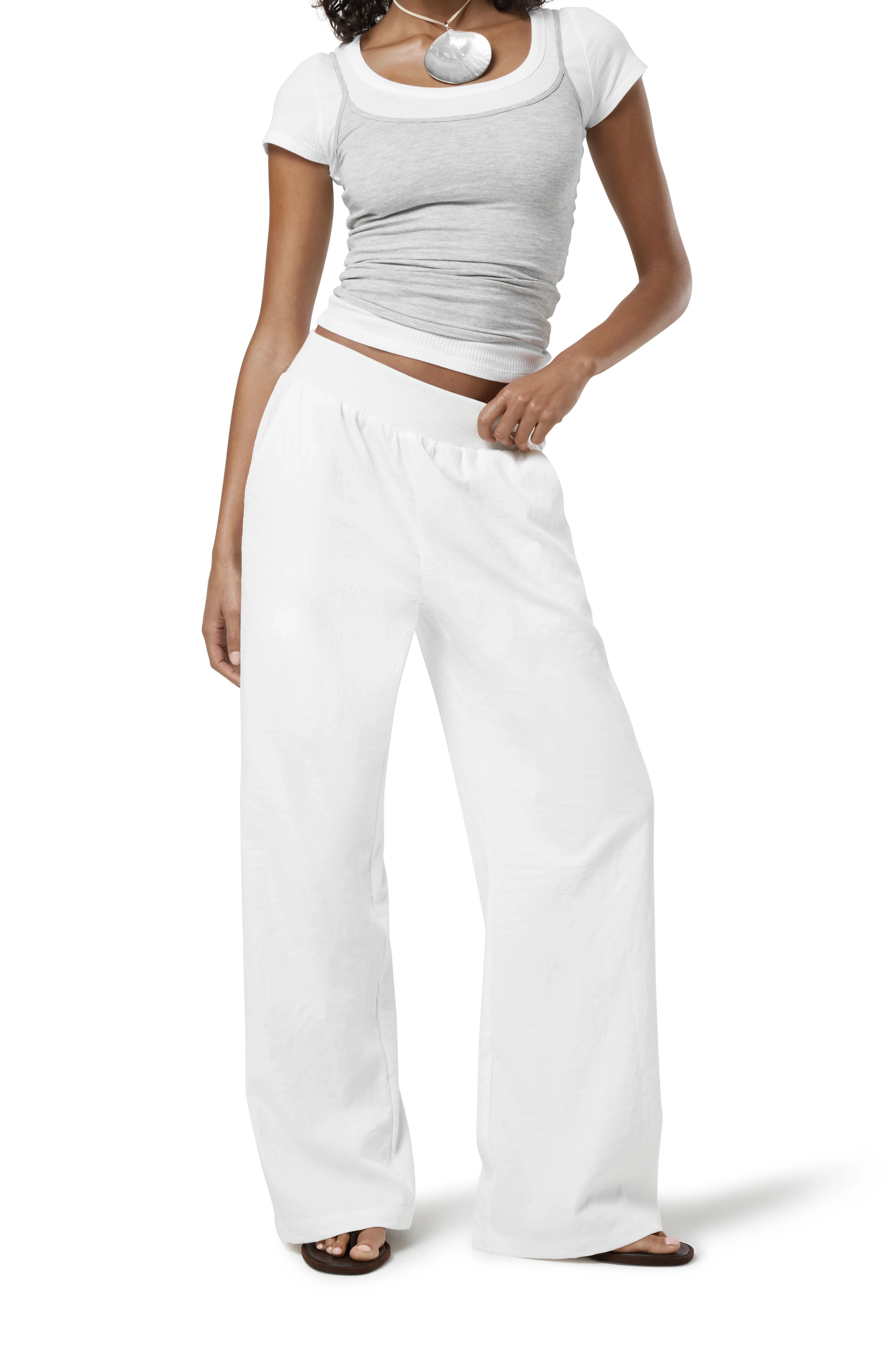 Sway Lightweight Pant in White - Image 6