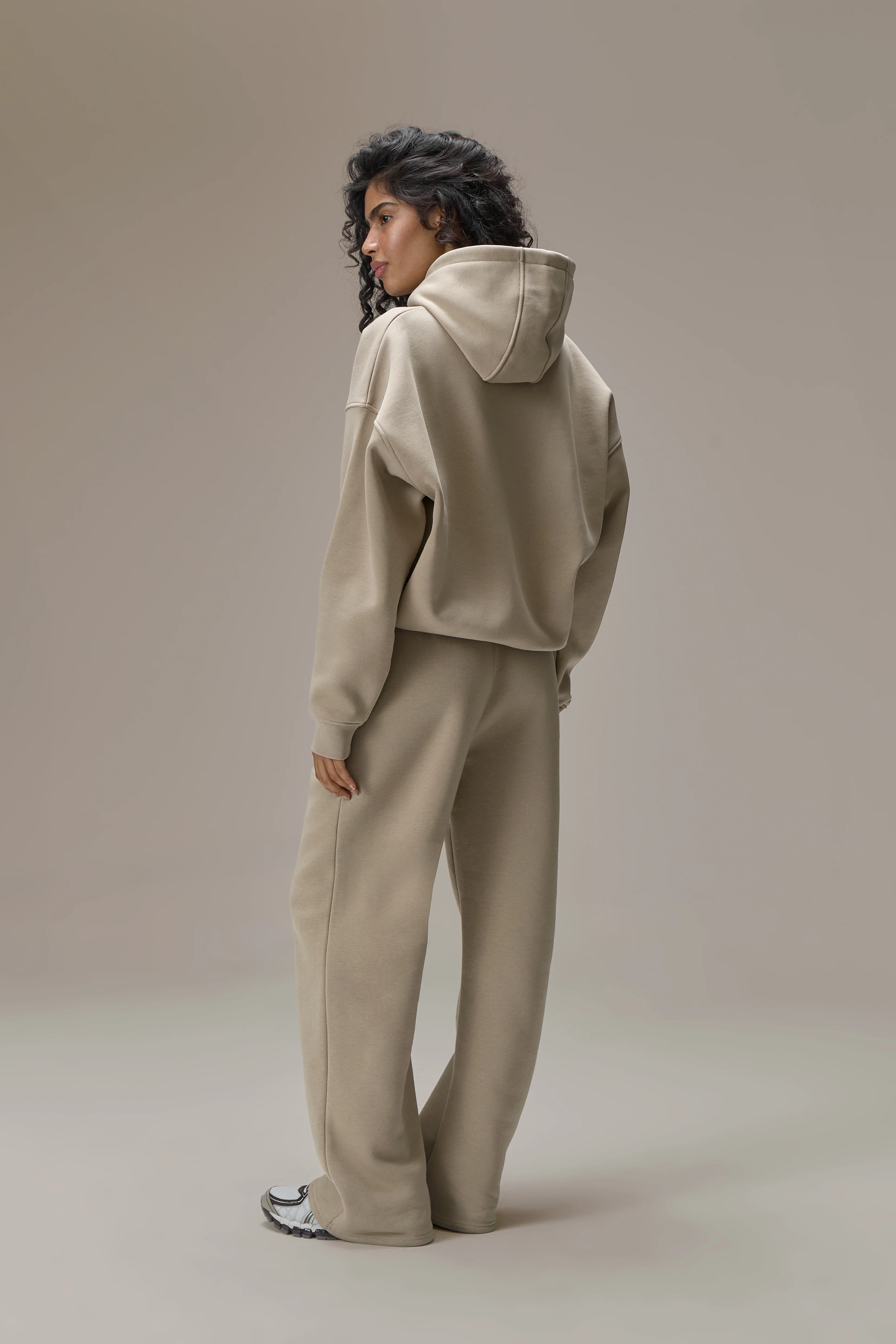 Seekers Classic Wide Leg Sweatpants in Biscuit - Image 5
