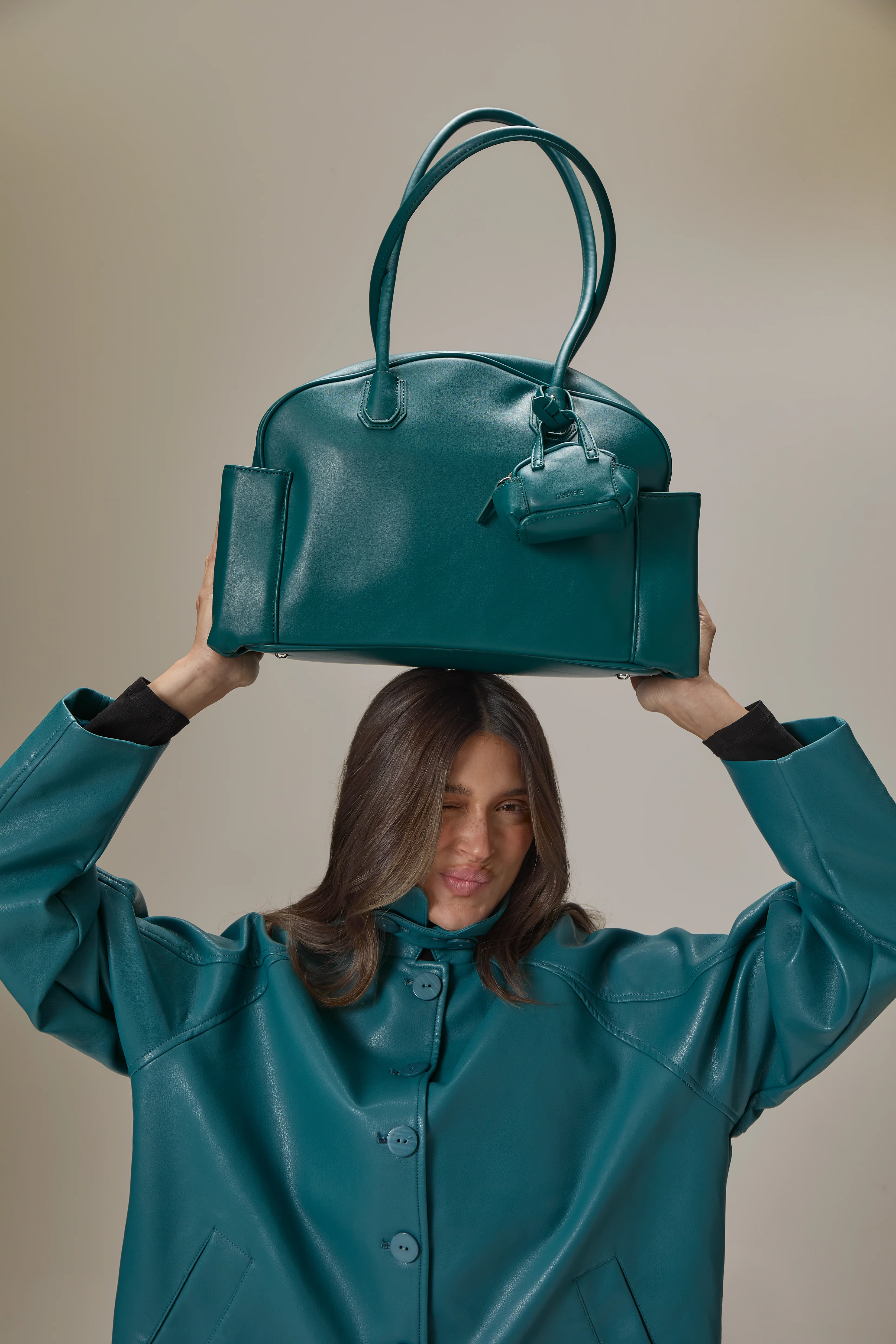 Junk Bowling Bag in Dark Cyan - Image 7