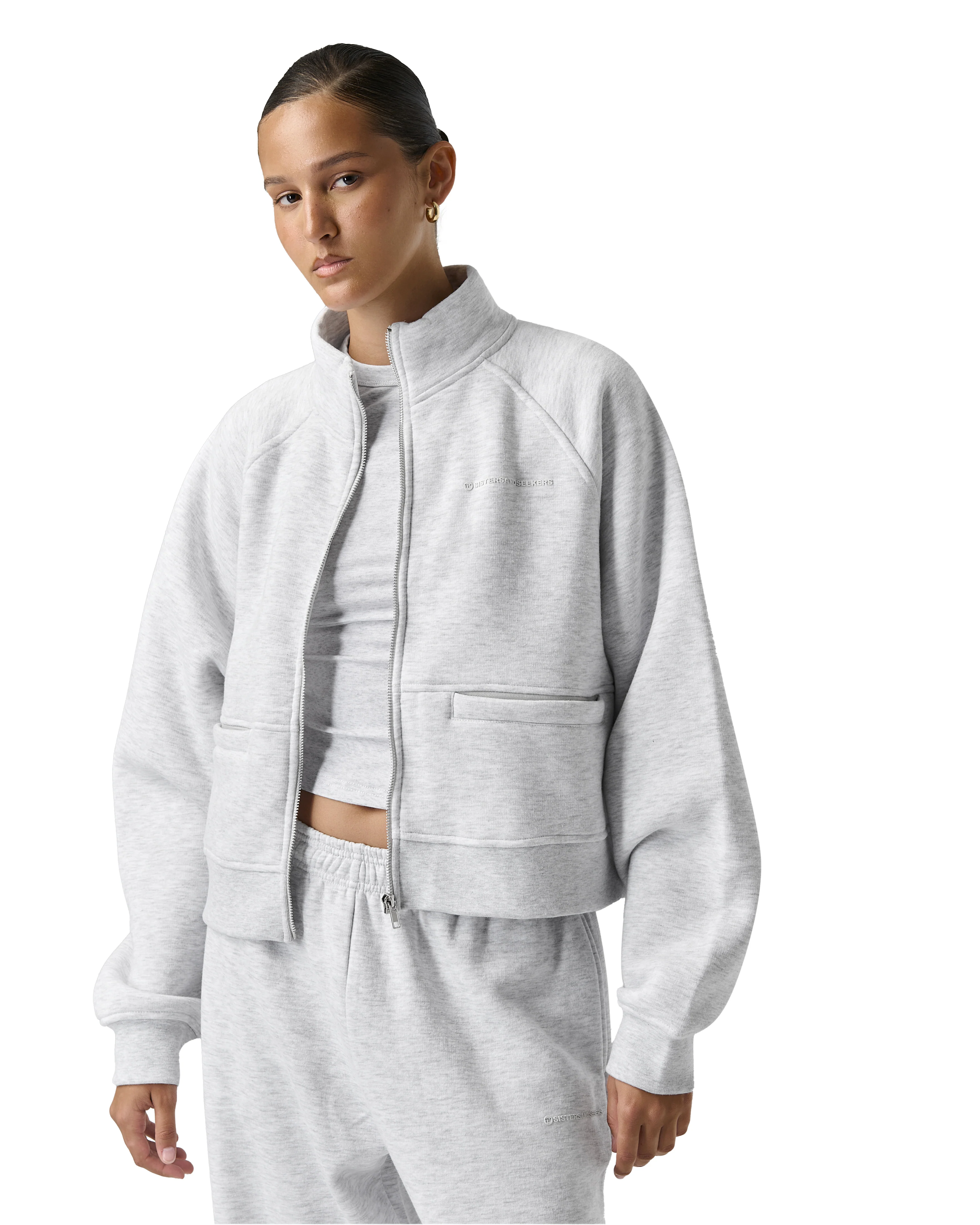 Trademark Multiway Zip Up in Passive - Image 4
