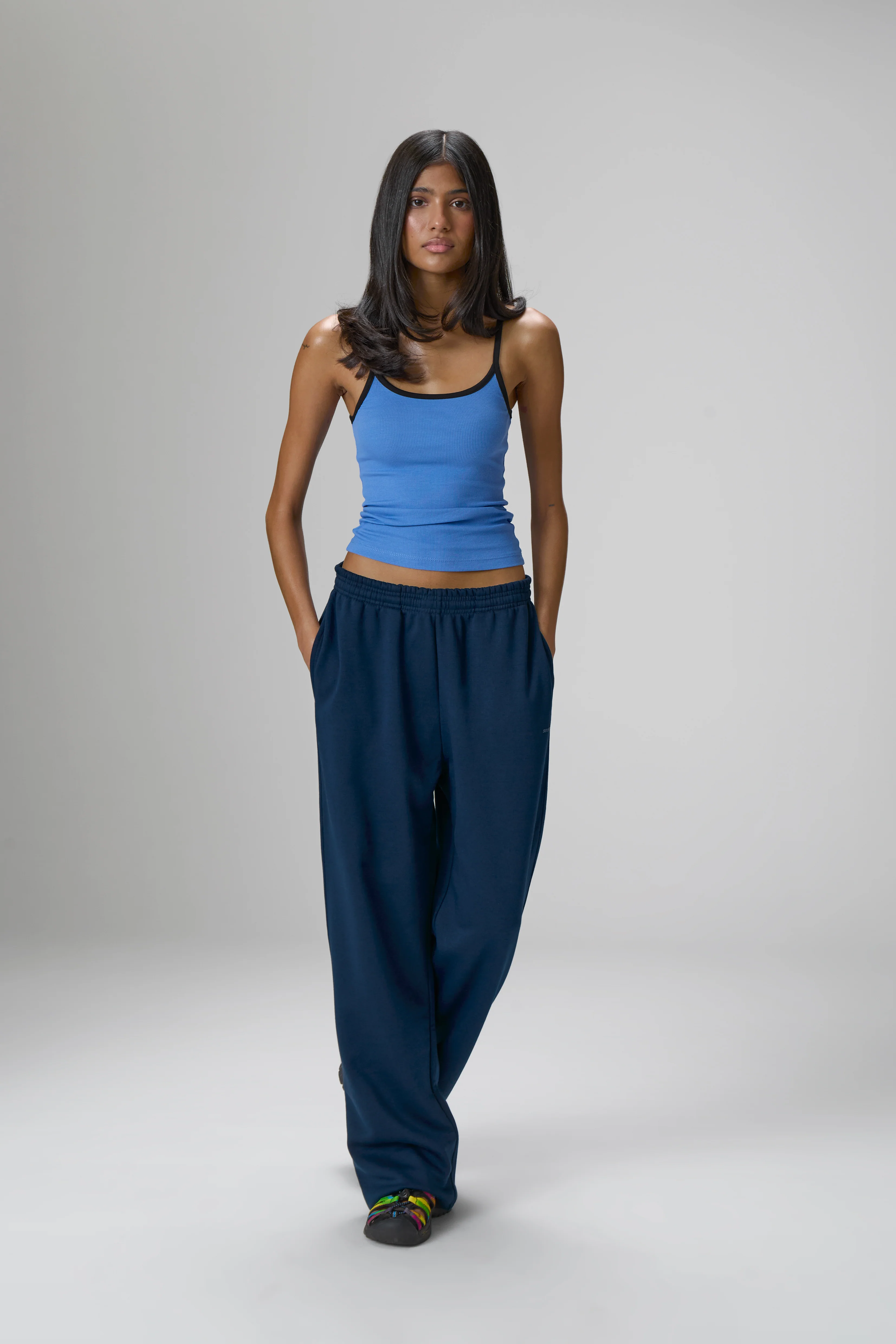 Trademark Wide Leg Sweatpants in Navy - Image 7