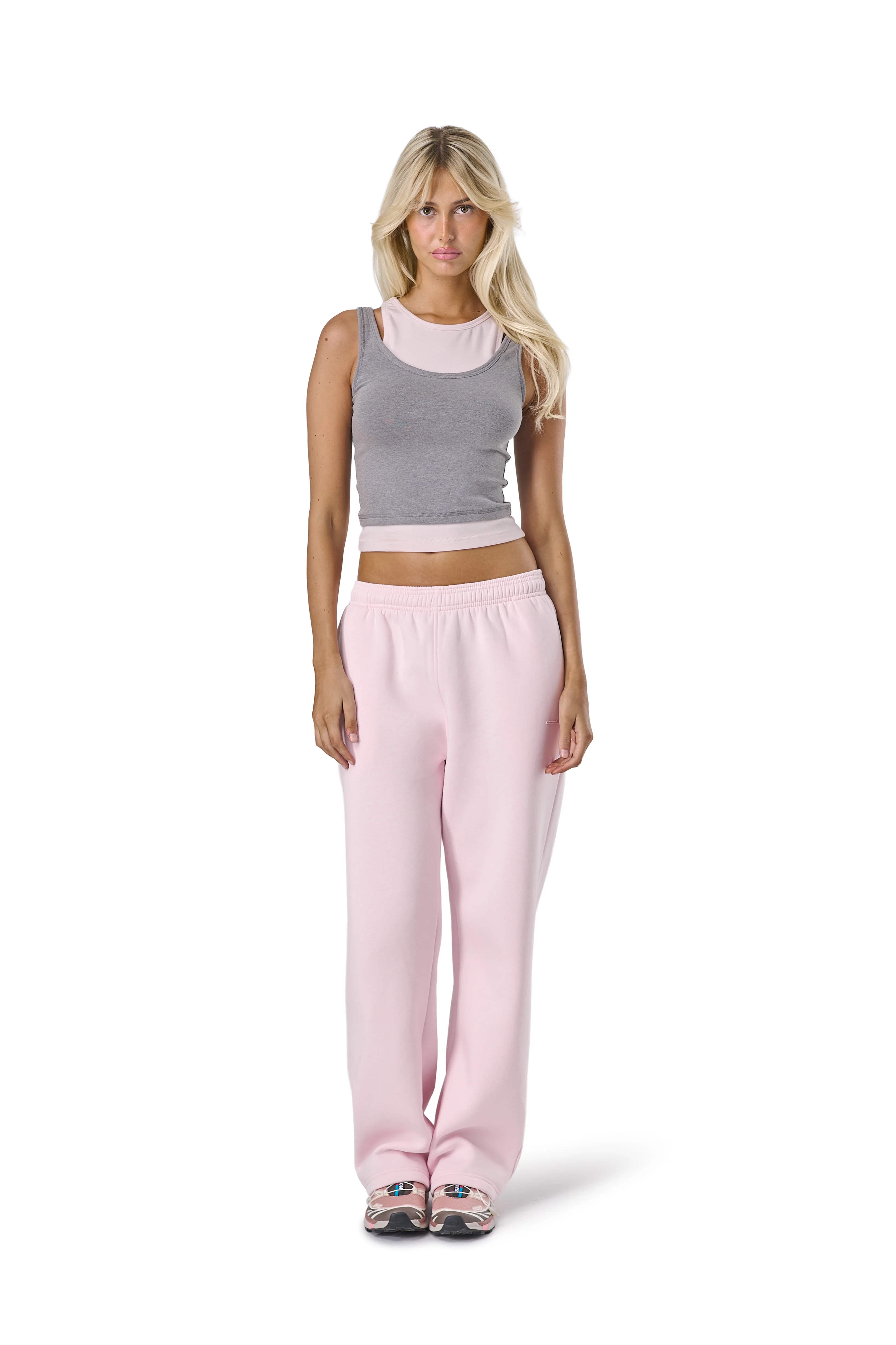 Trademark Wide Leg Sweatpants in Bunny - Image 3