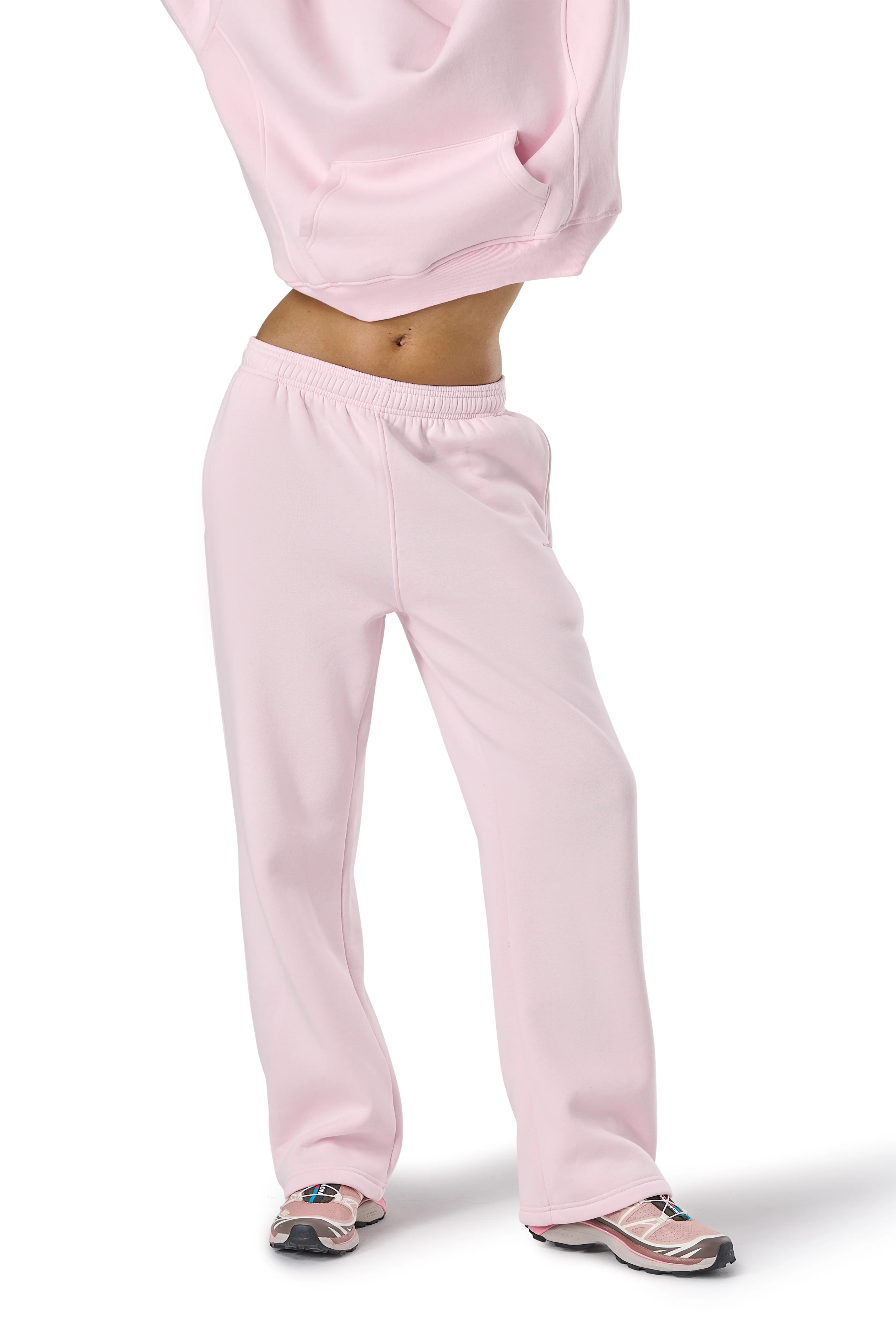 Trademark Wide Leg Sweatpants in Bunny - Image 7