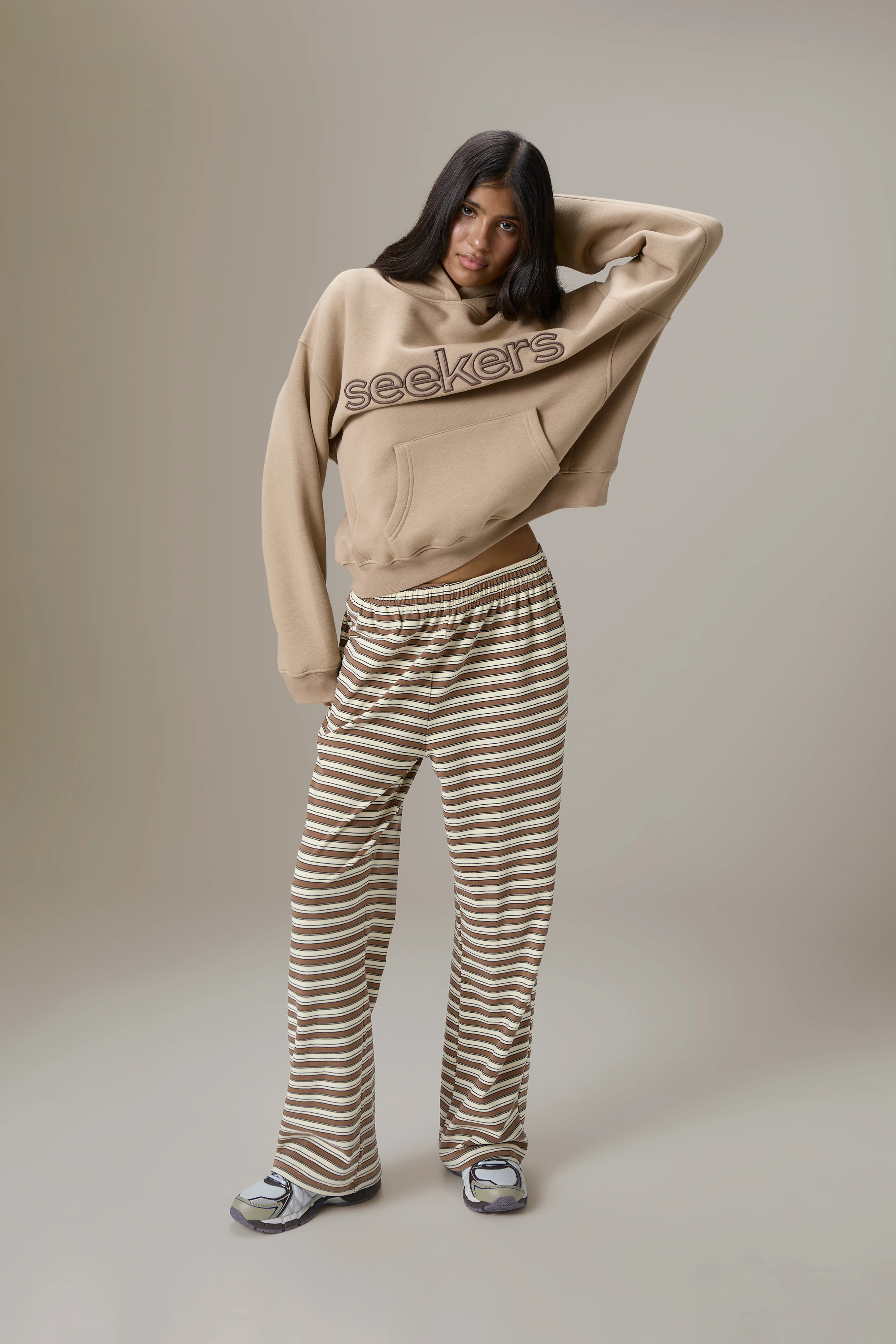 Seekers Goodwear Hoodie in Teddy Beige - Image 7