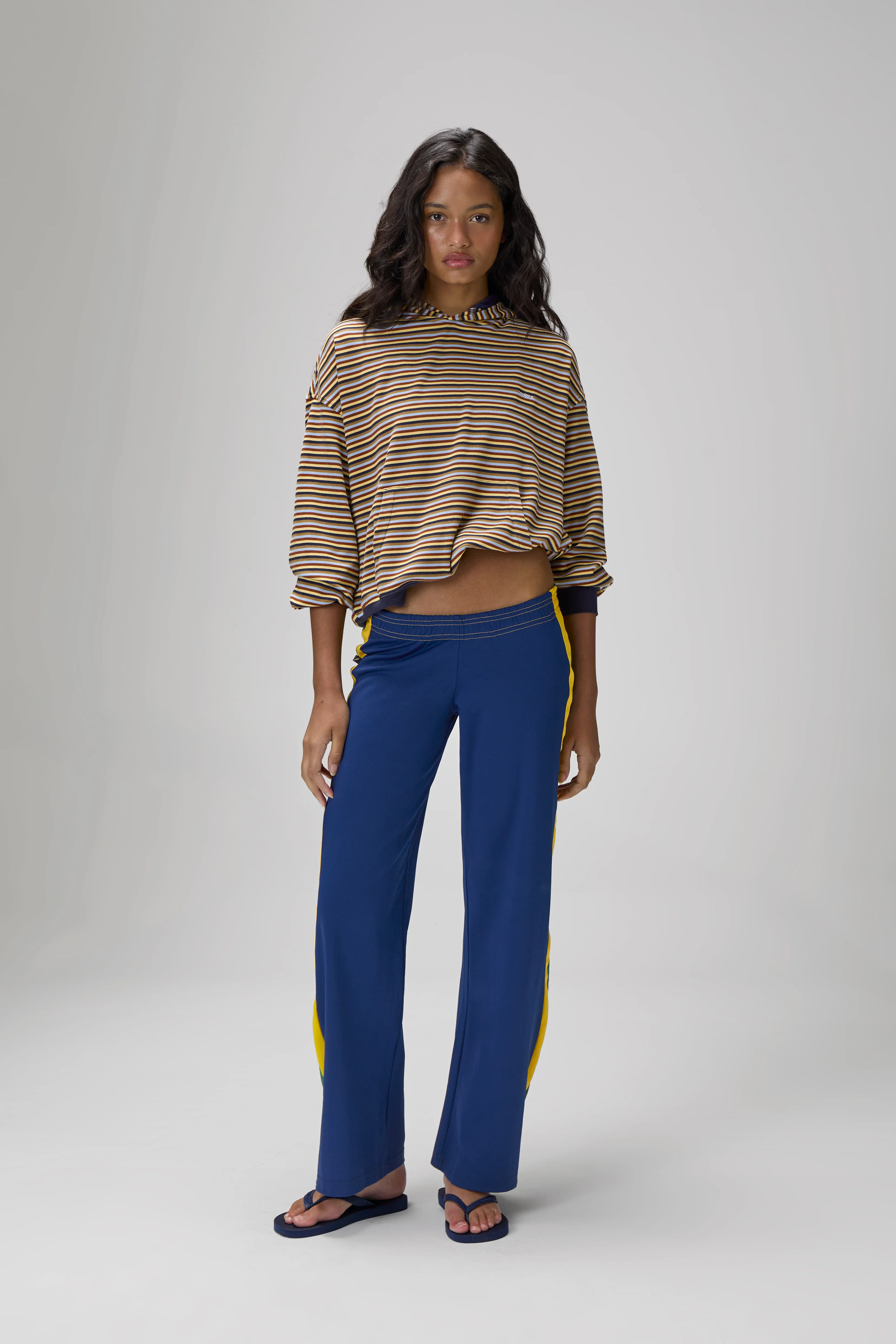Walker Soft Shrunken Hoodie in Navy - Image 6