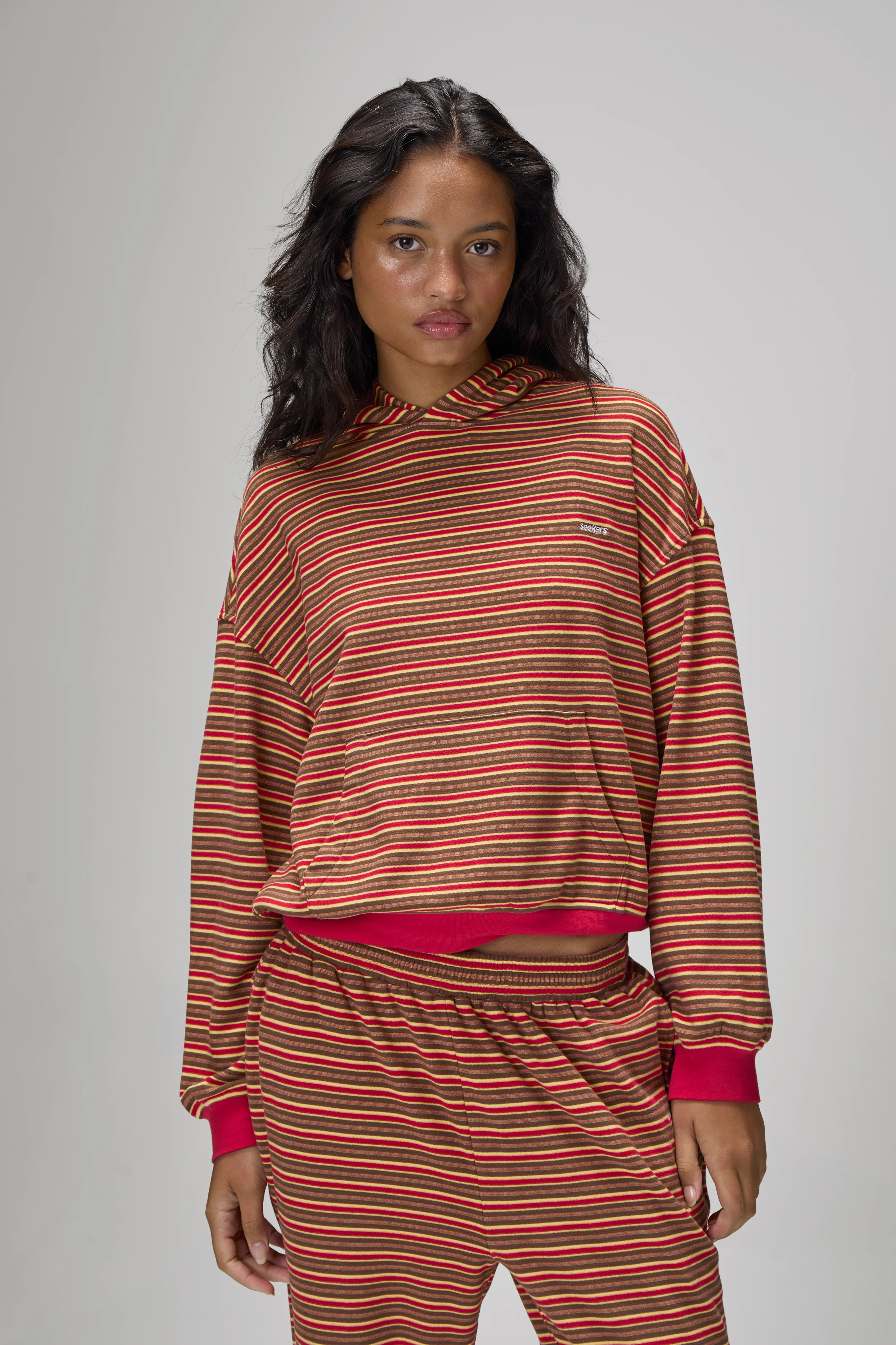 Walker Soft Shrunken Hoodie in Red - Image 8