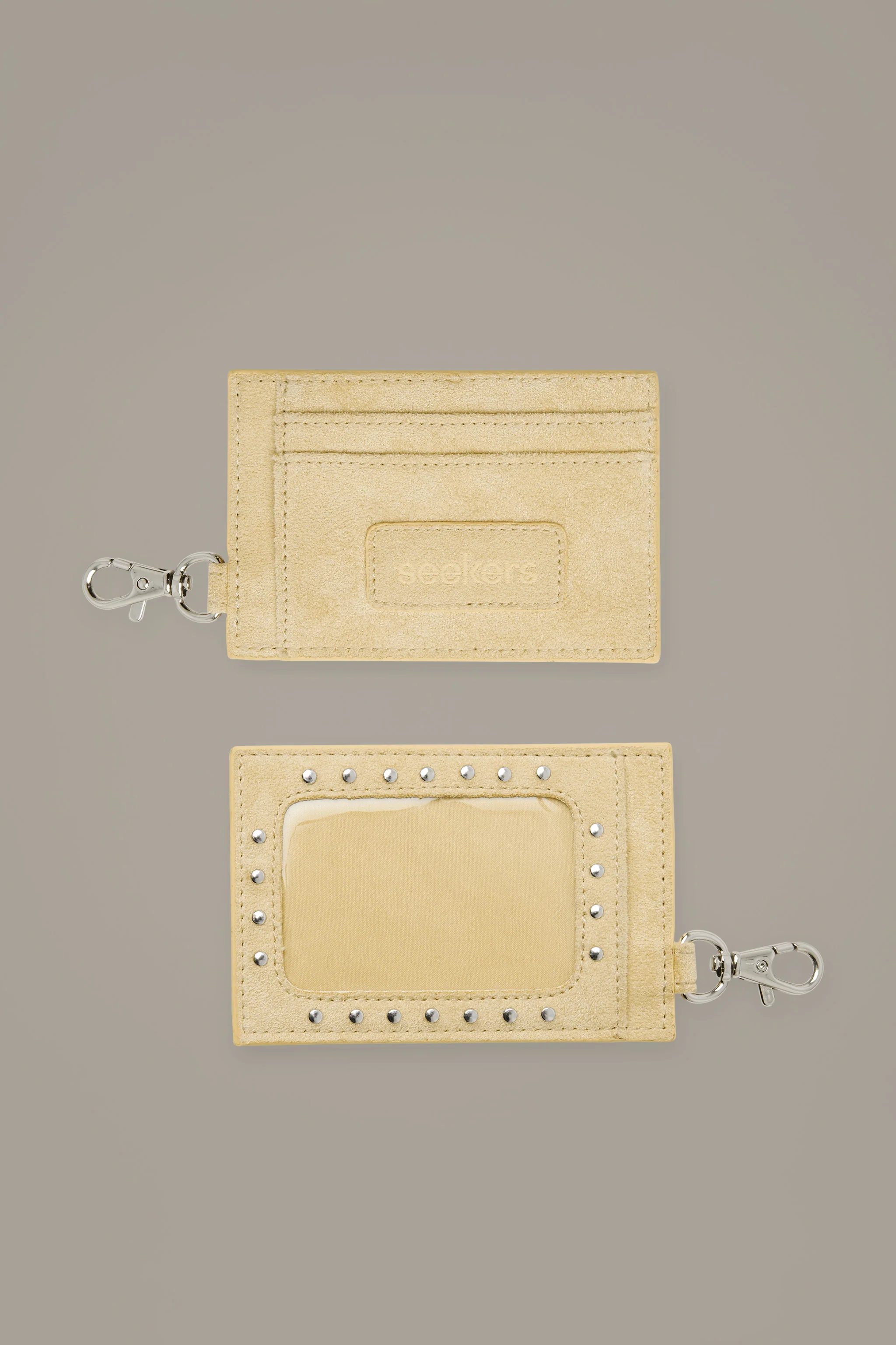 Martha Suede Cardholder in Yellow